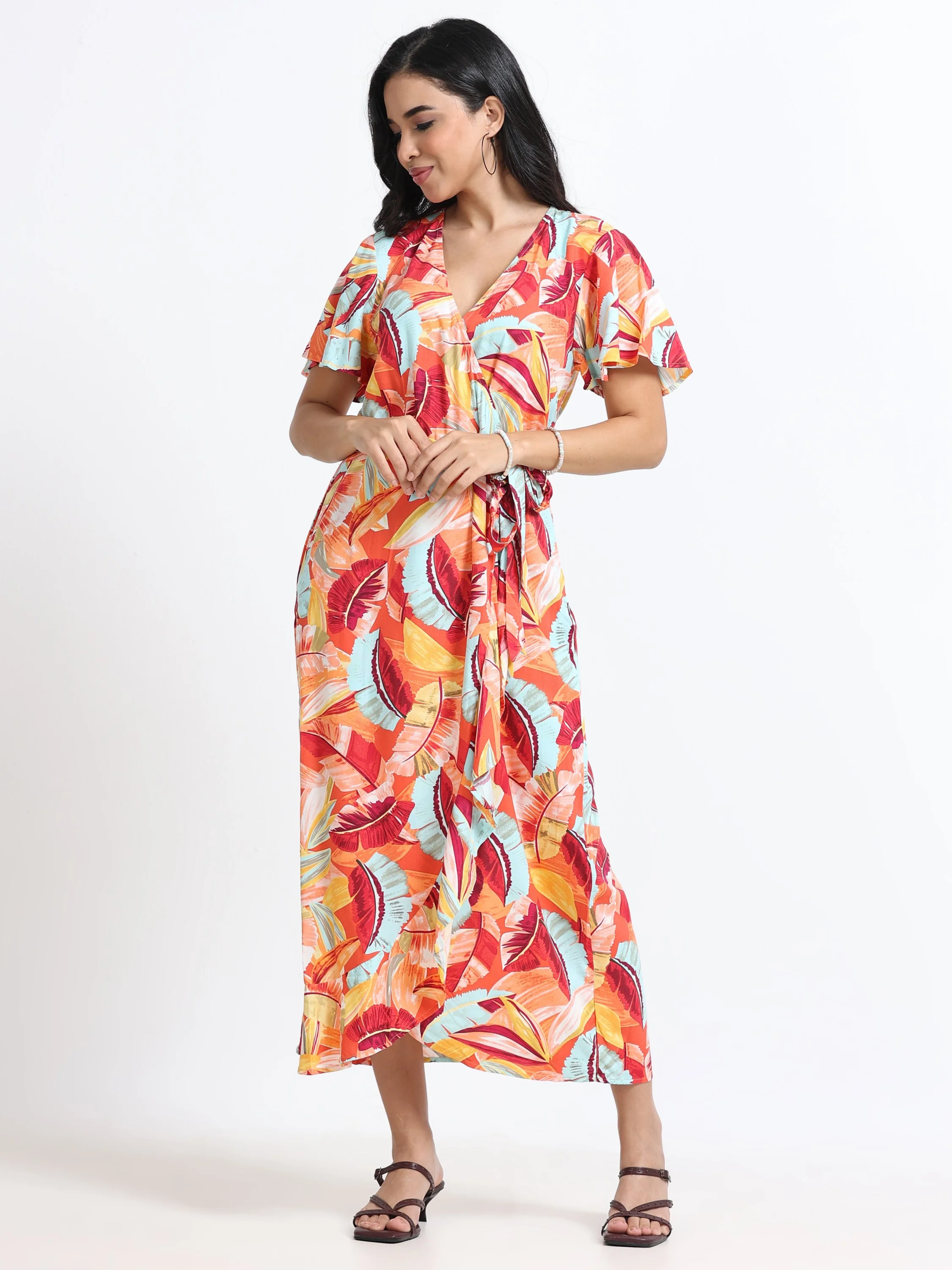 Women Viscose Maxi Party Dress - Image 6
