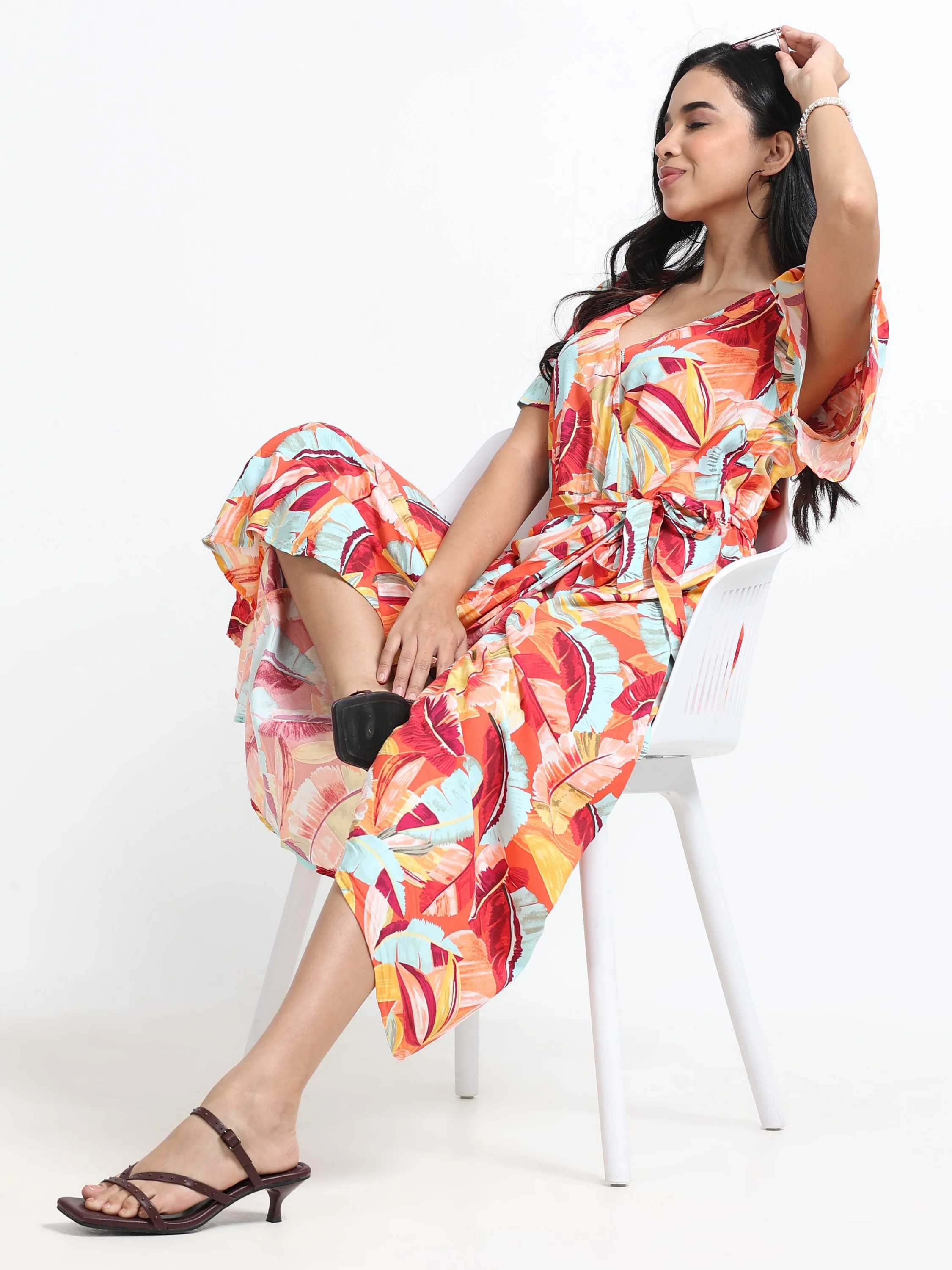 Women Viscose Maxi Party Dress - Image 7