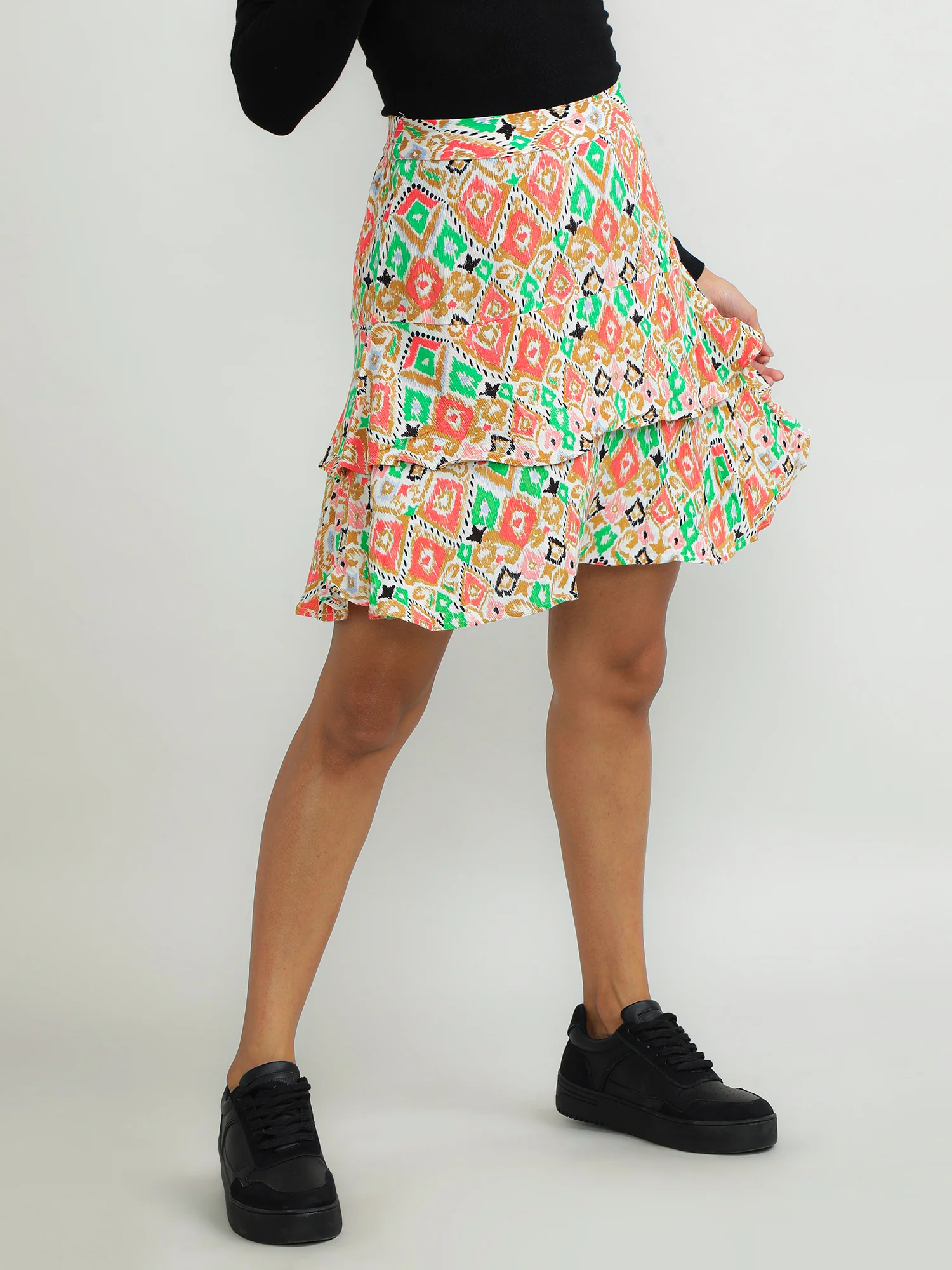 Women Viscose Pink Charming Skirt - Image 6