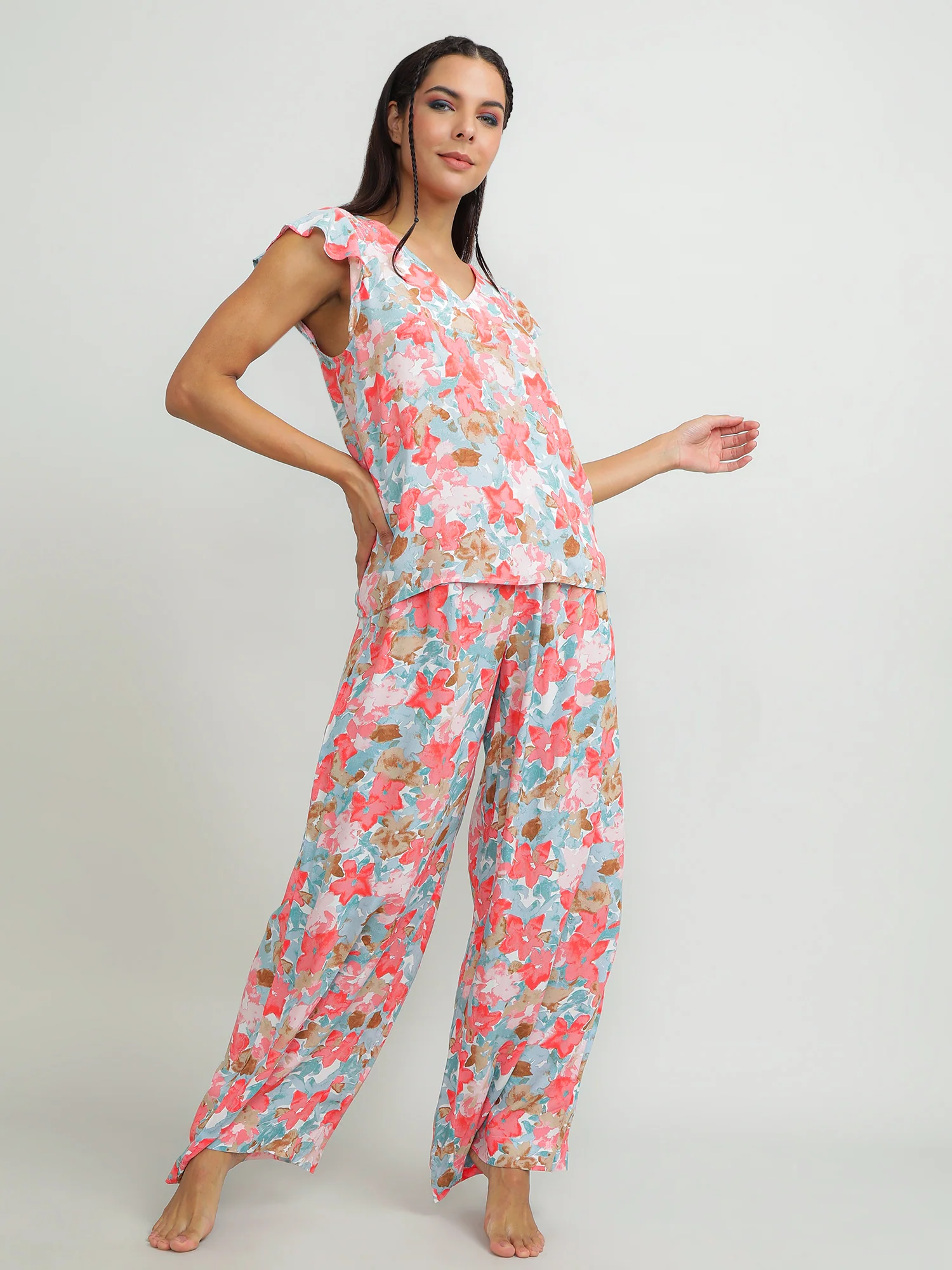 Women Viscose Pink Fresh Top - Image 2