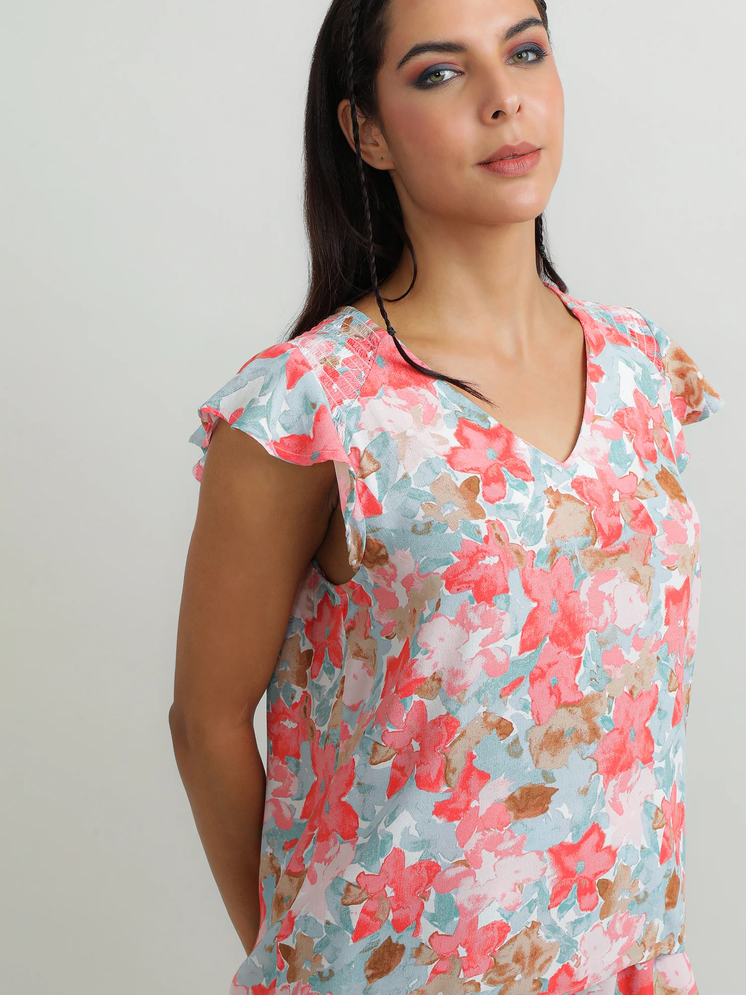 Women Viscose Pink Fresh Top - Image 6