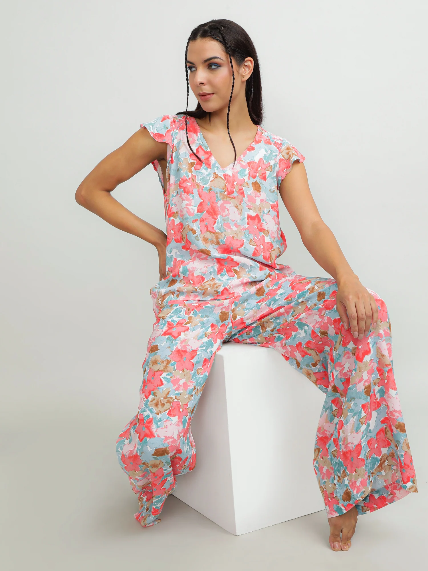 Women Viscose Pink Fresh Top - Image 7