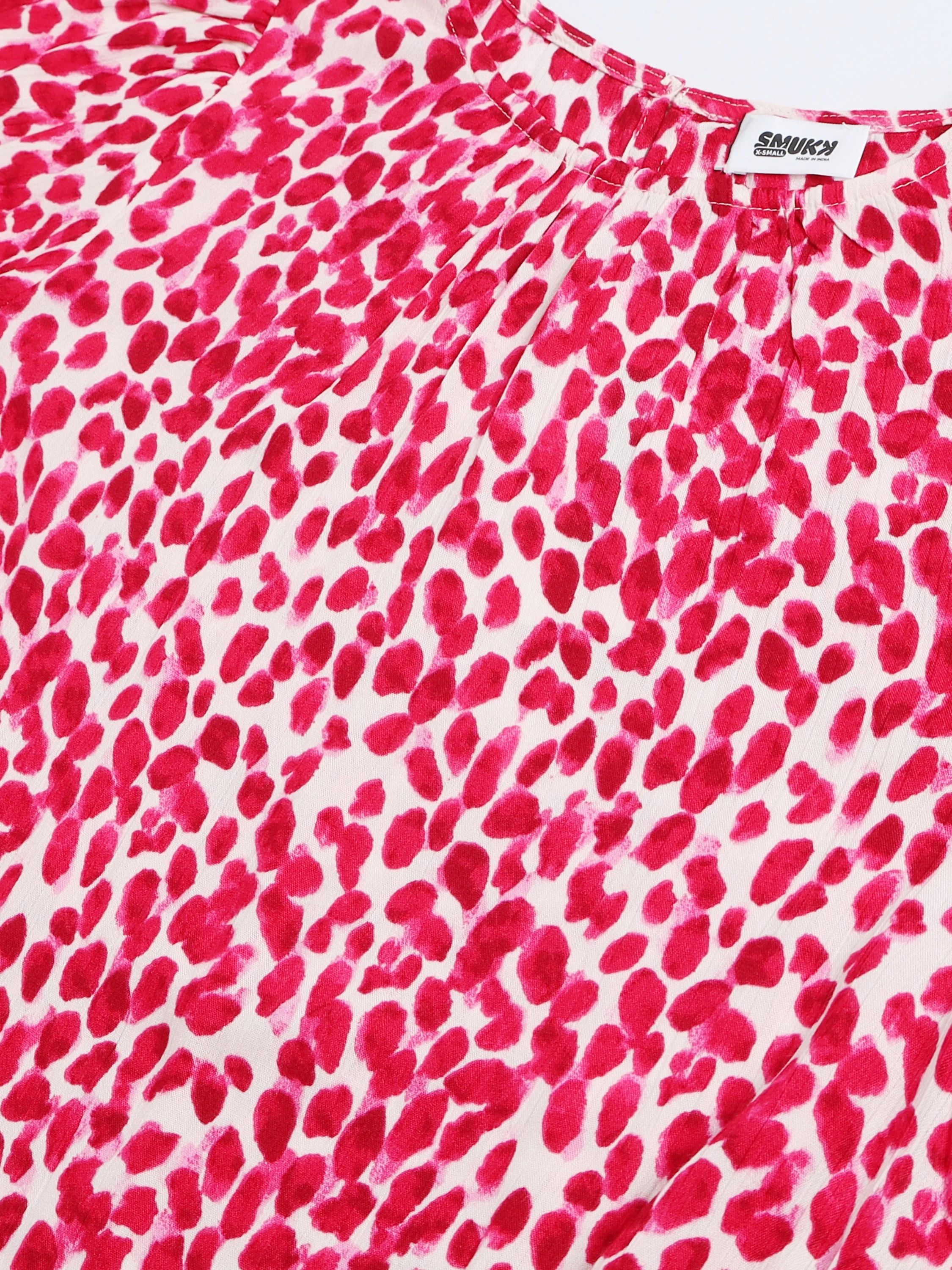 Women Viscose Pink Playful Top - Image 4