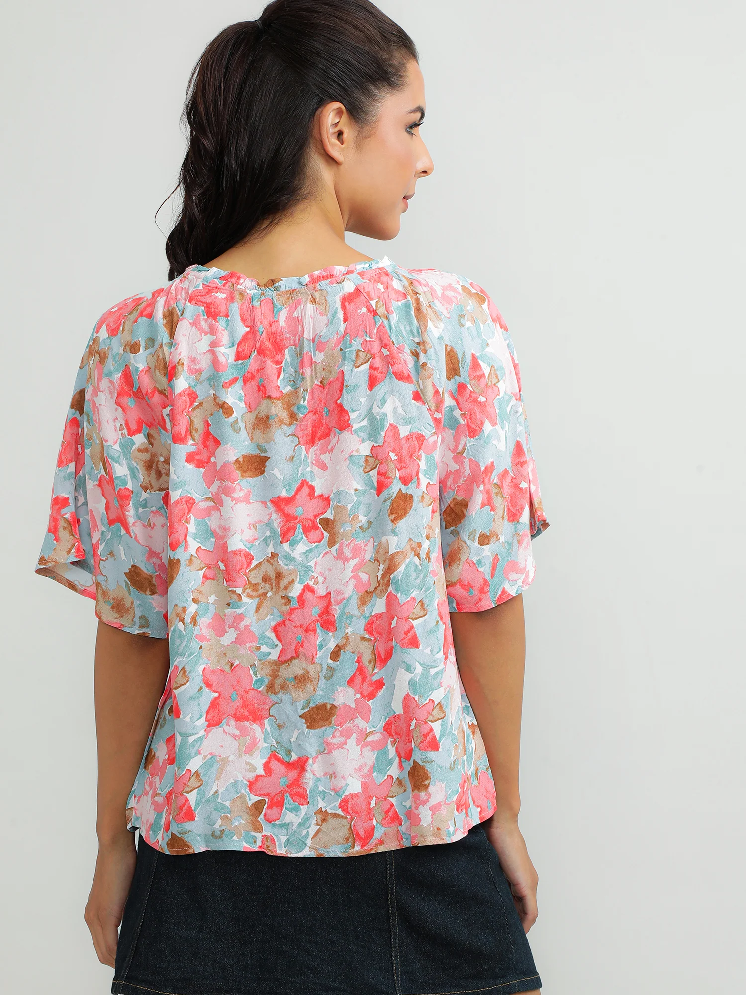 Women Viscose Pink Trendy Top - Image 4