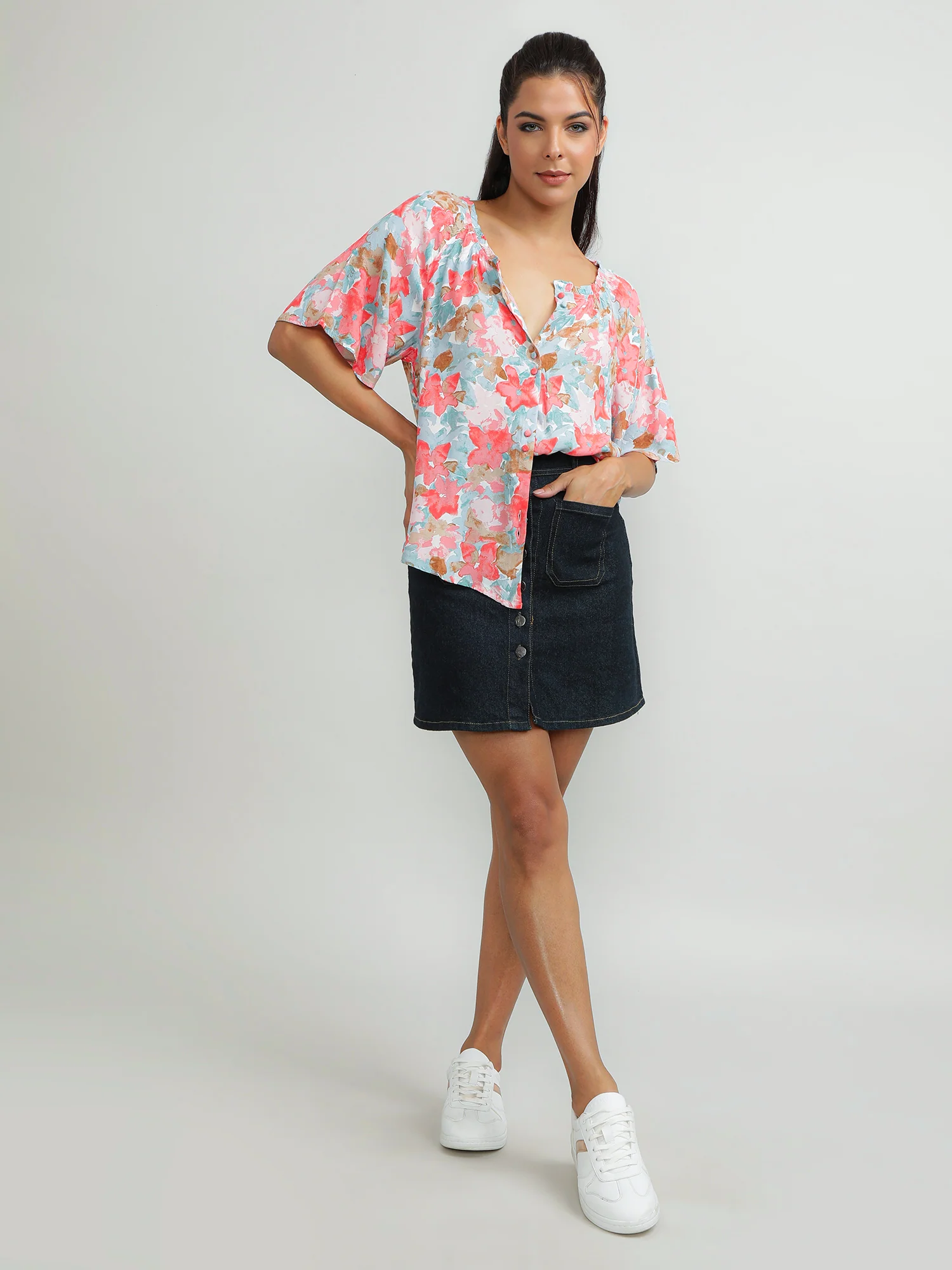 Women Viscose Pink Trendy Top - Image 7