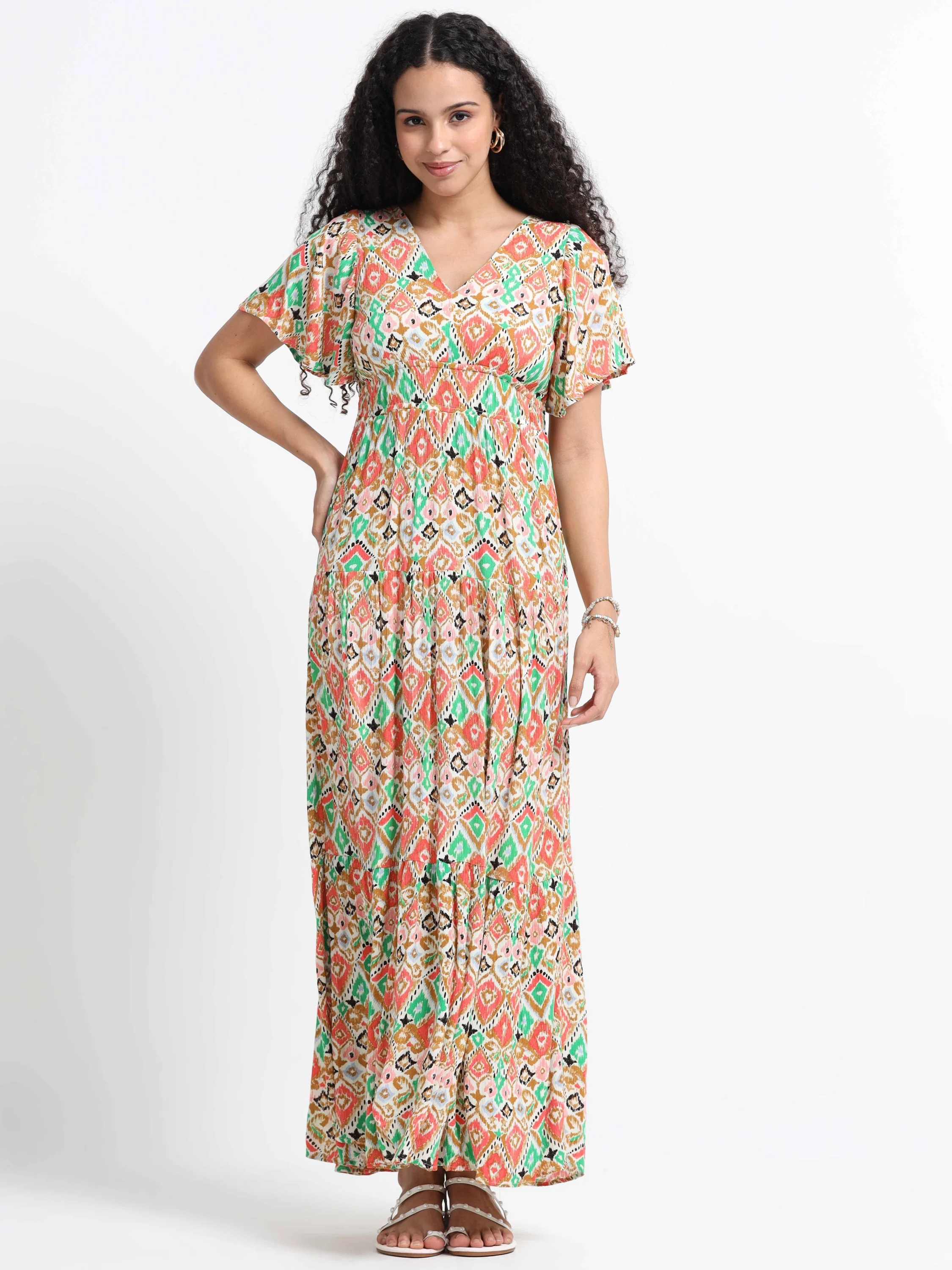 Women Viscose Vibrant Dress - Image 3