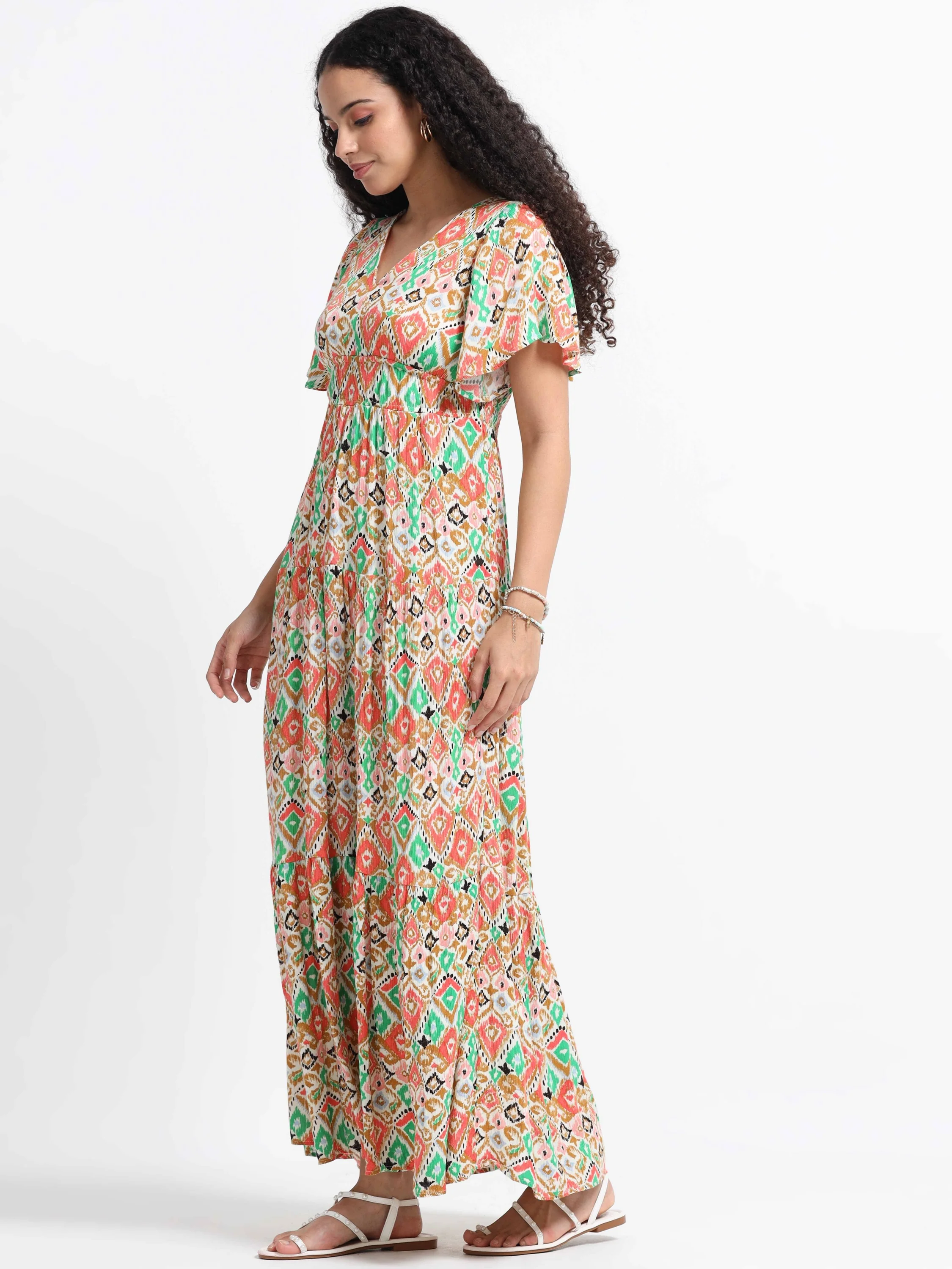 Women Viscose Vibrant Dress - Image 6