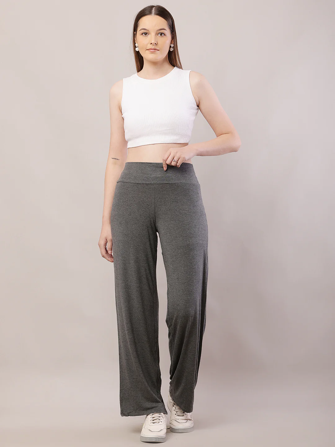 Women Warm Grey Trouser - Image 3