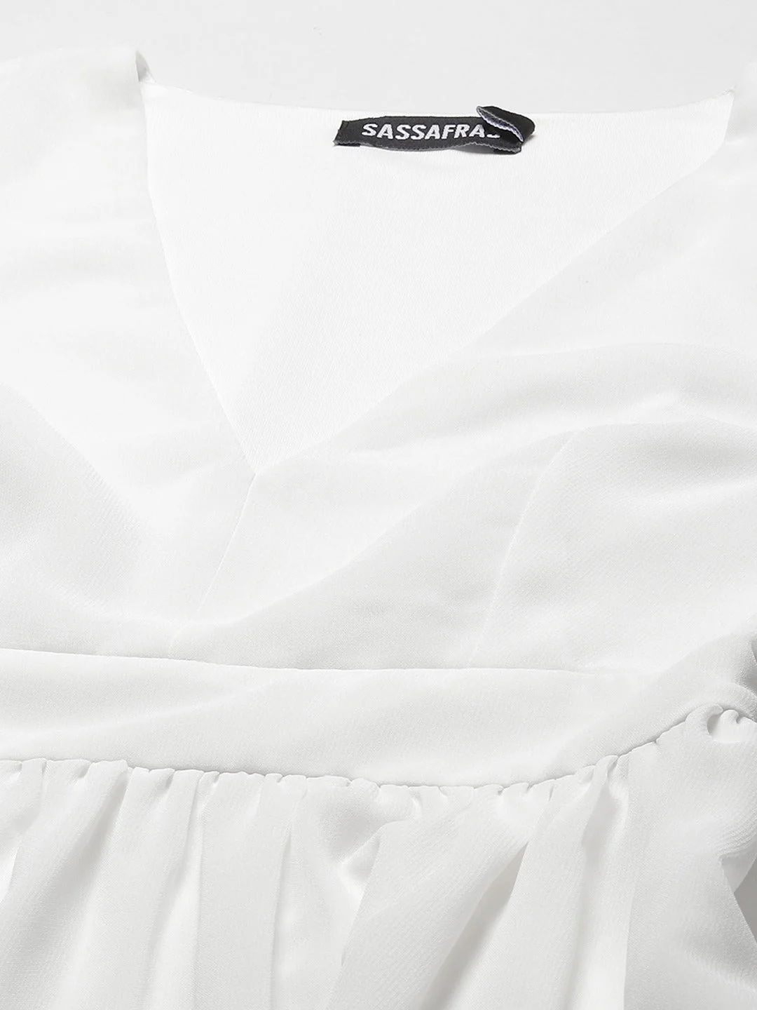 Women White Boho Sleeve Skater Dress - Image 5
