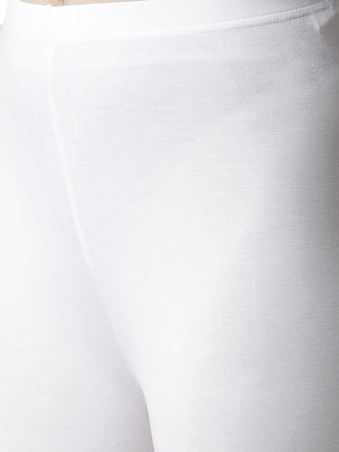 Women White Casual Leggings - Image 5