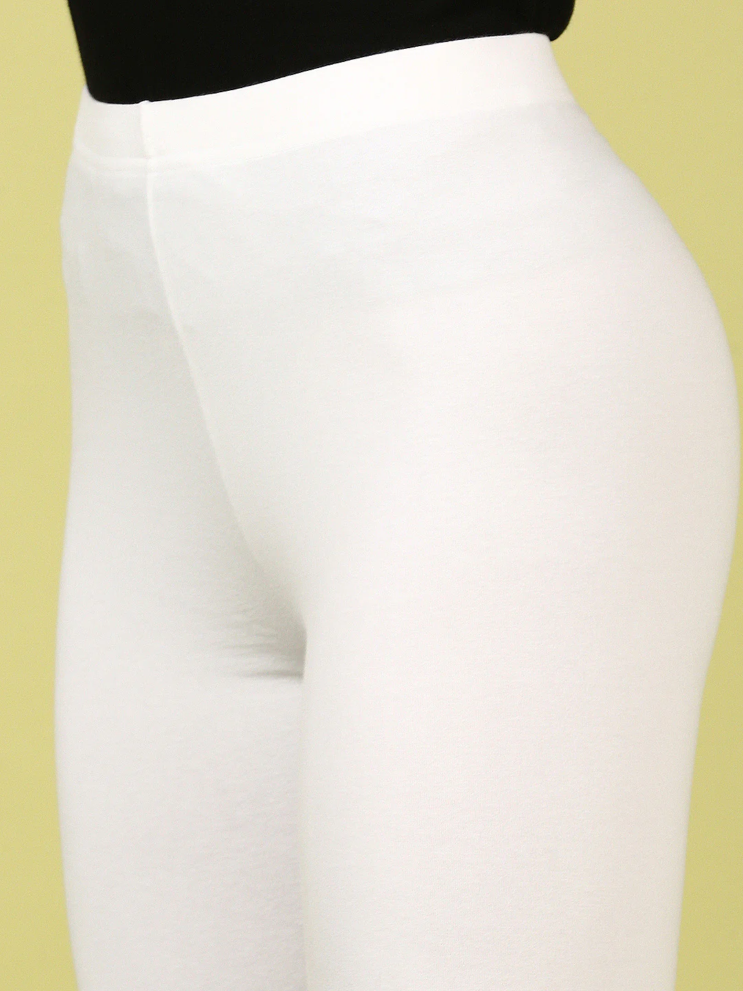 Women White Casual Leggings - Image 5
