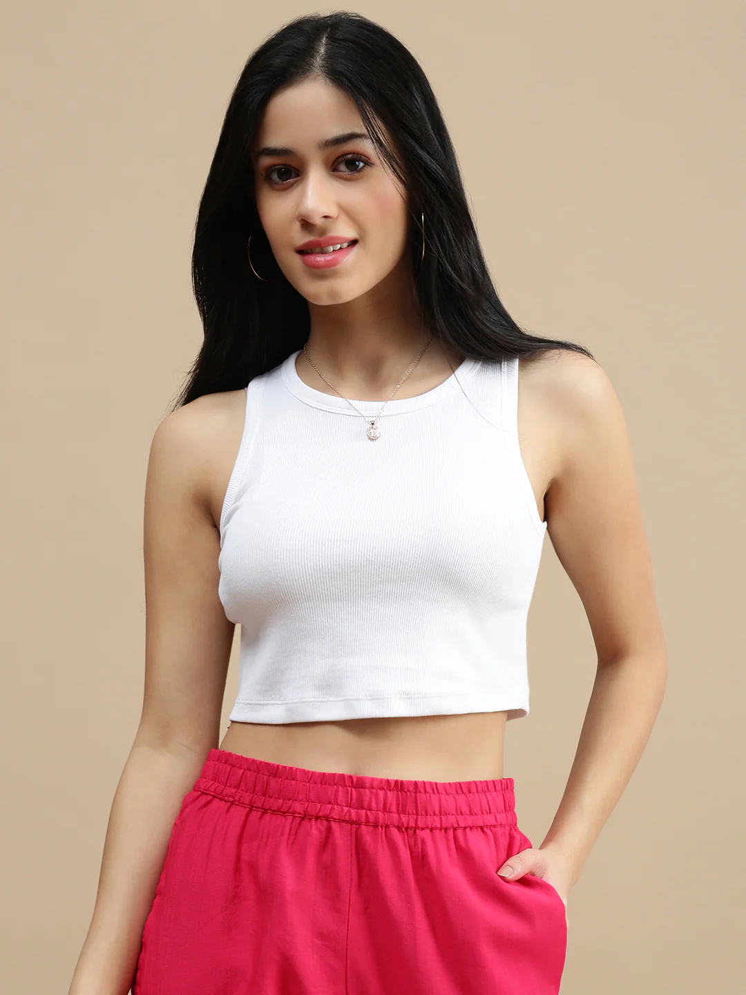 Women White Casual Top