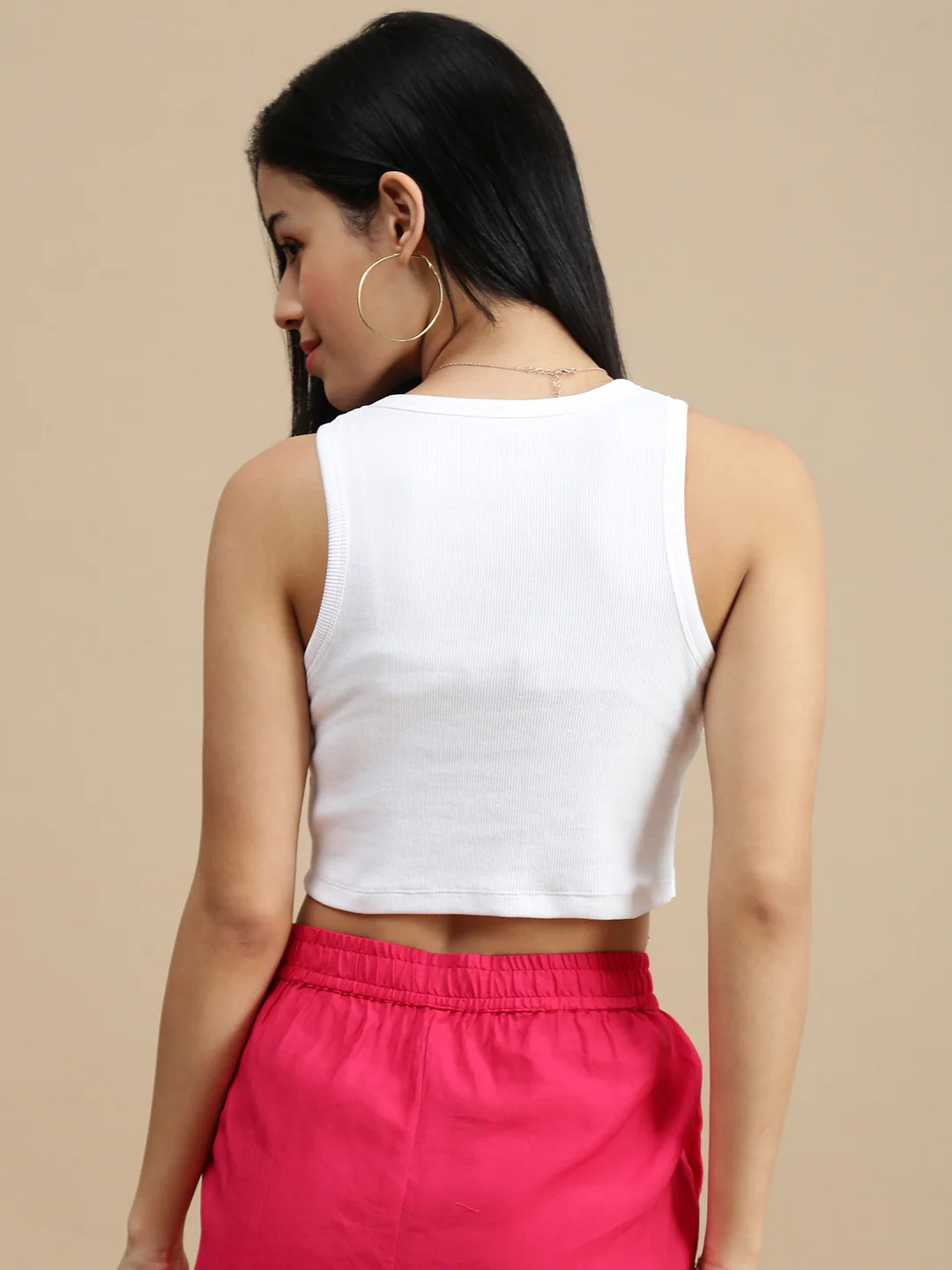 Women White Casual Top - Image 2