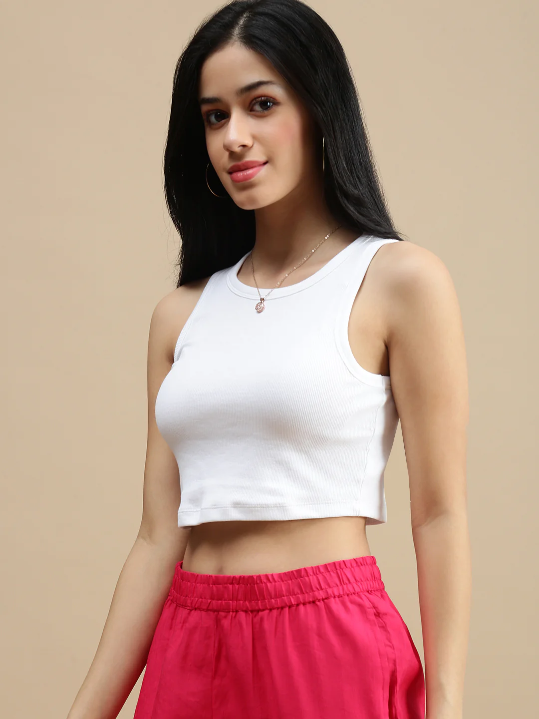 Women White Casual Top - Image 4