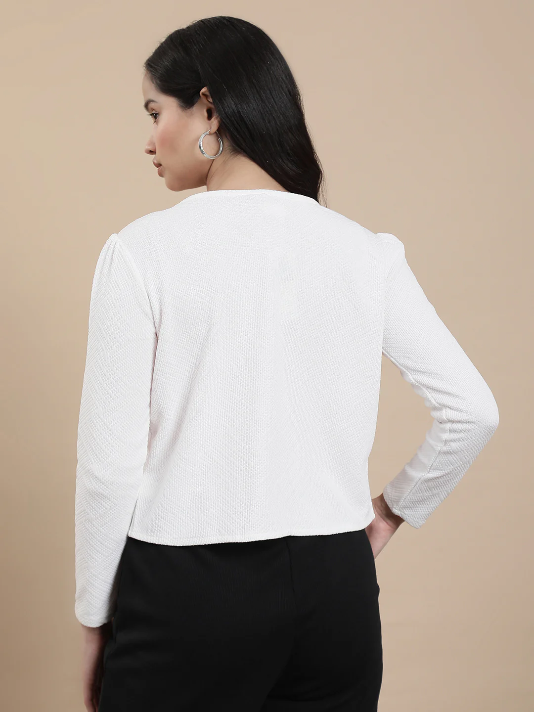 Women White Casual Top - Image 2