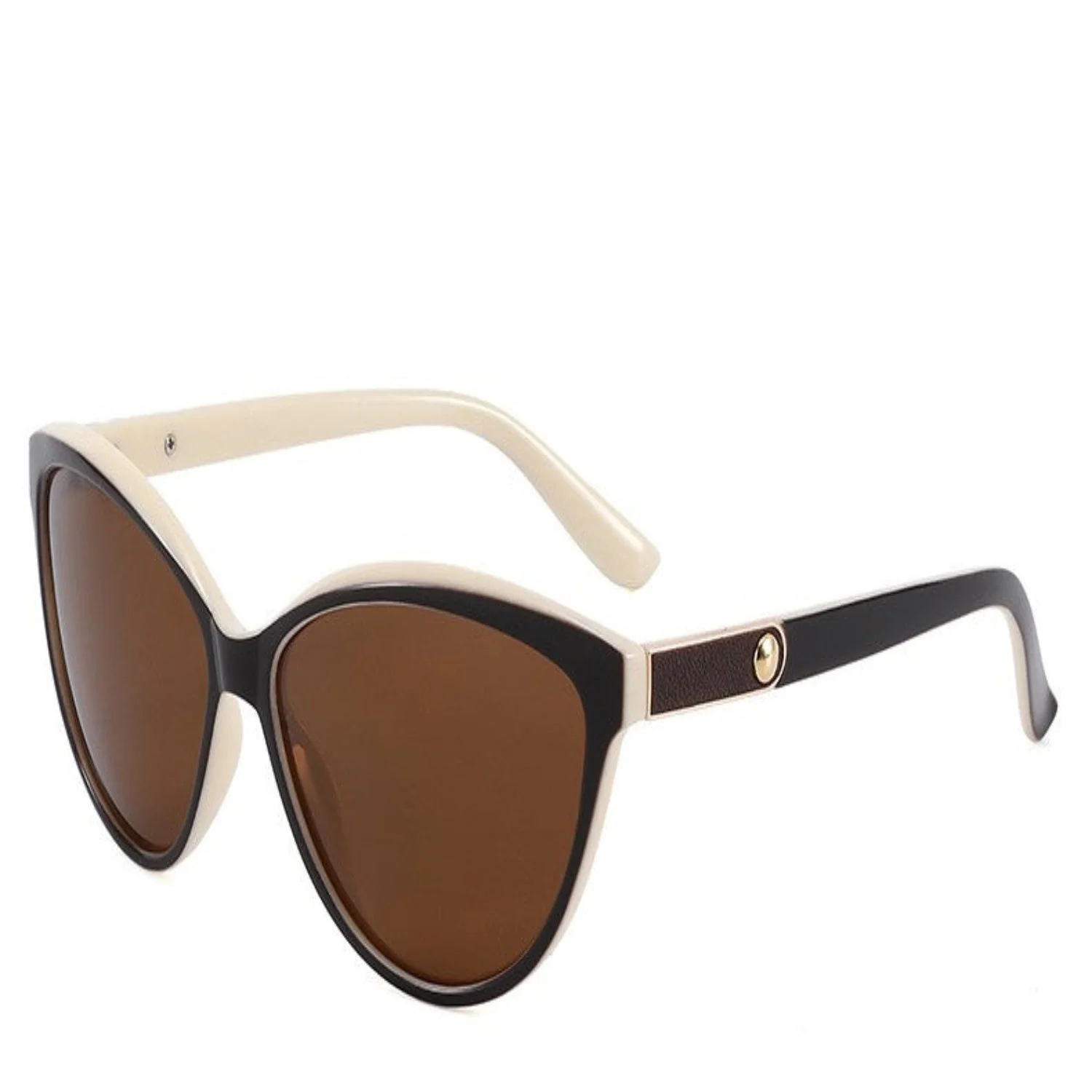 Women White Cat Eye Sunglasses - Image 3