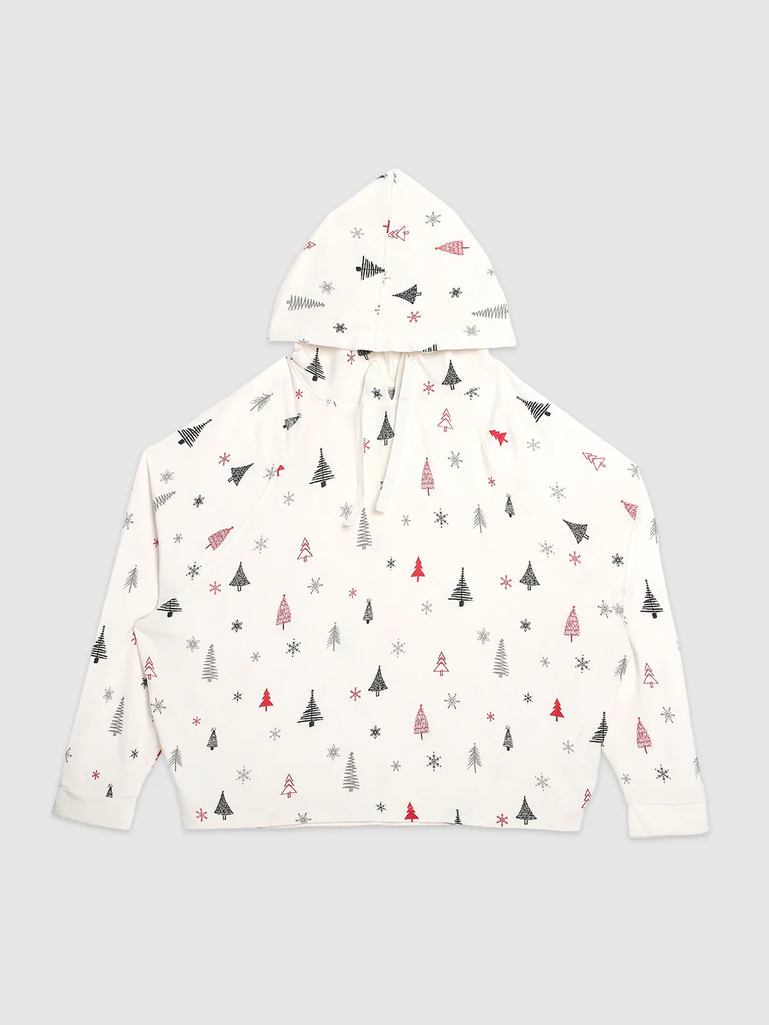 Women White Christmas Theme Hoodie - Image 7