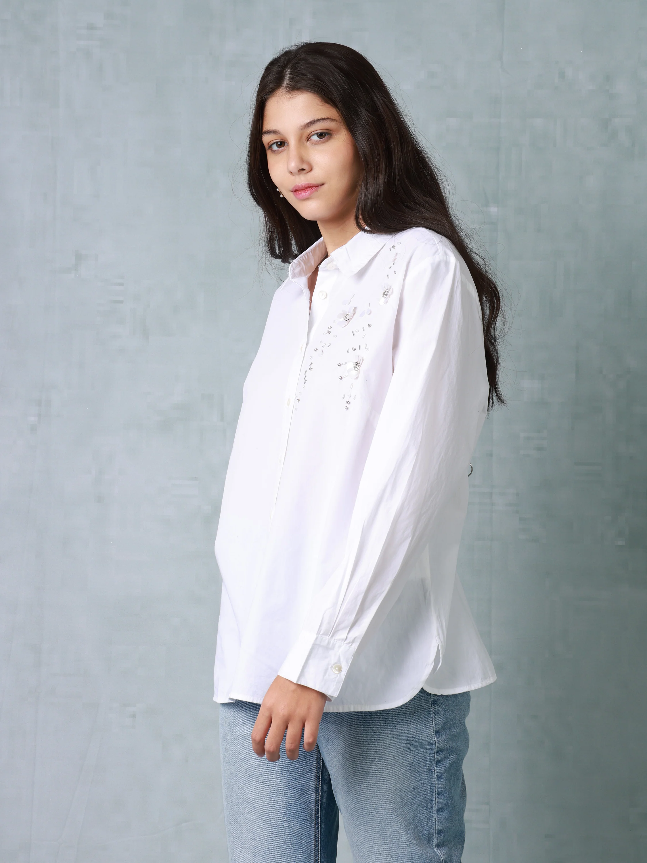 Women White Comfort fit Shirt - Image 4