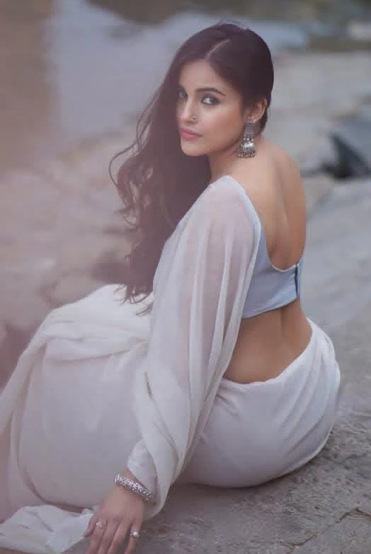 Women White Cotton Pure Cotton Saree - Image 4