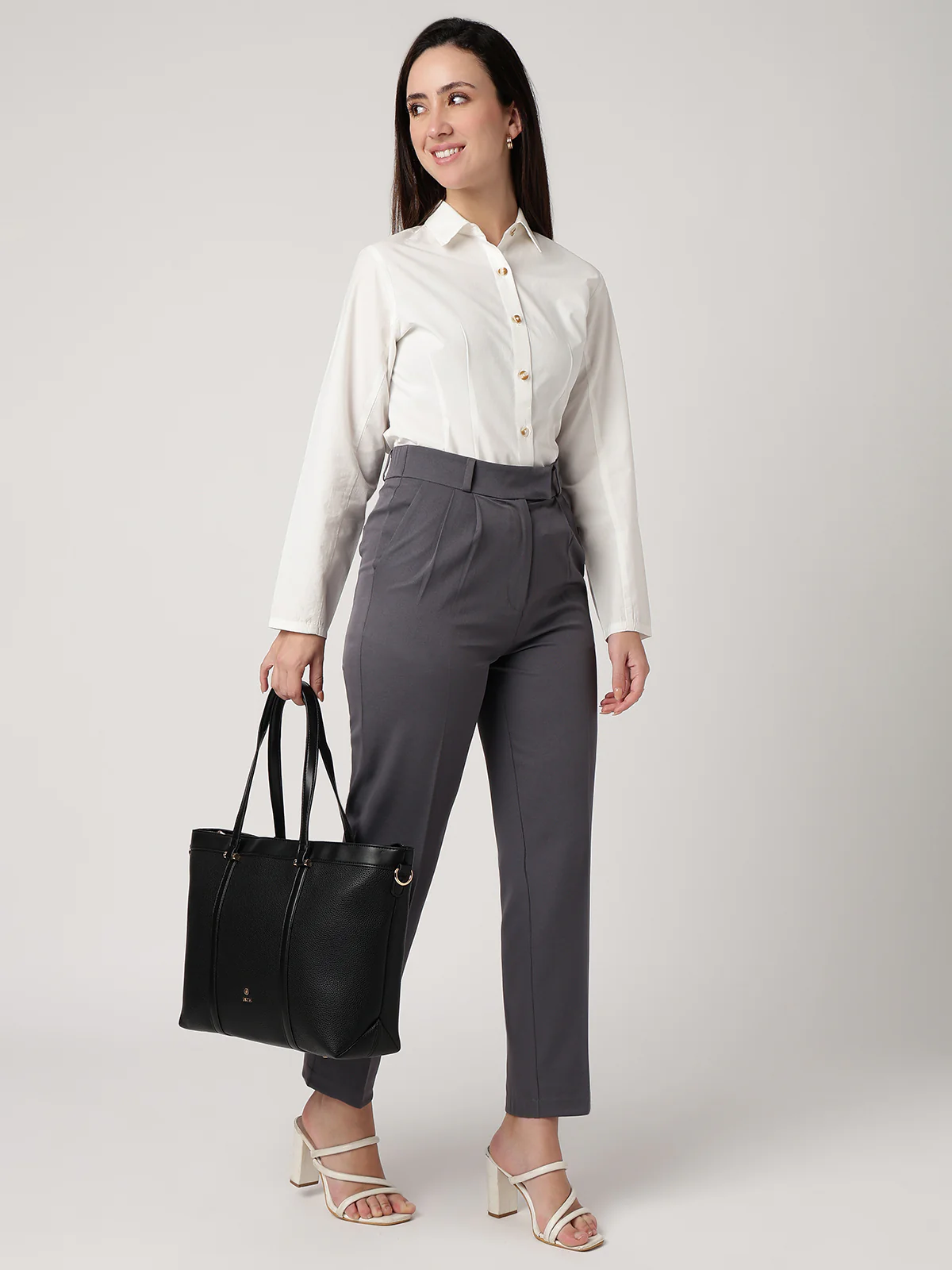 Women White Cotton Shirt - Image 4