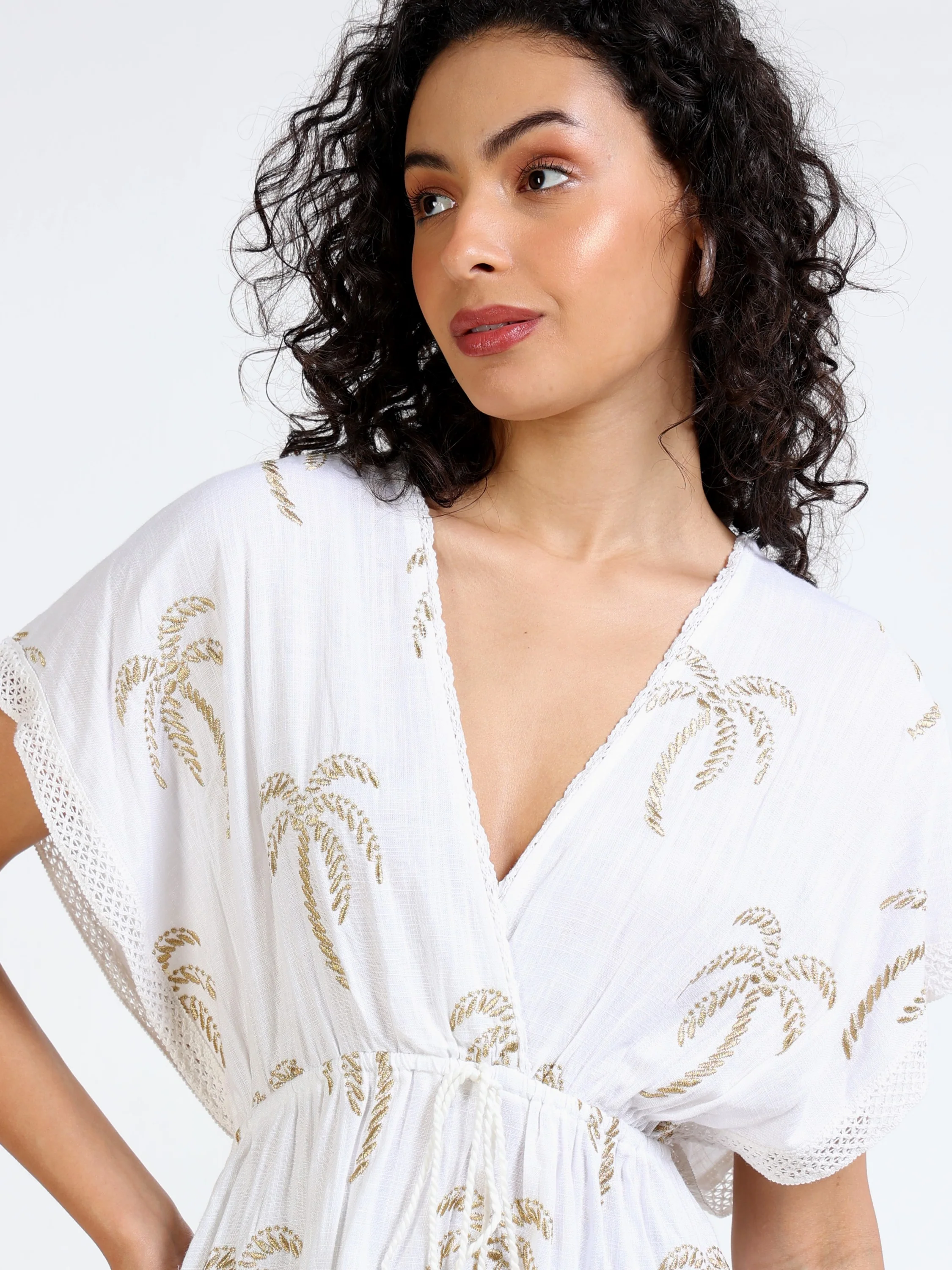 Women Embroidered Beach Dress - Image 4