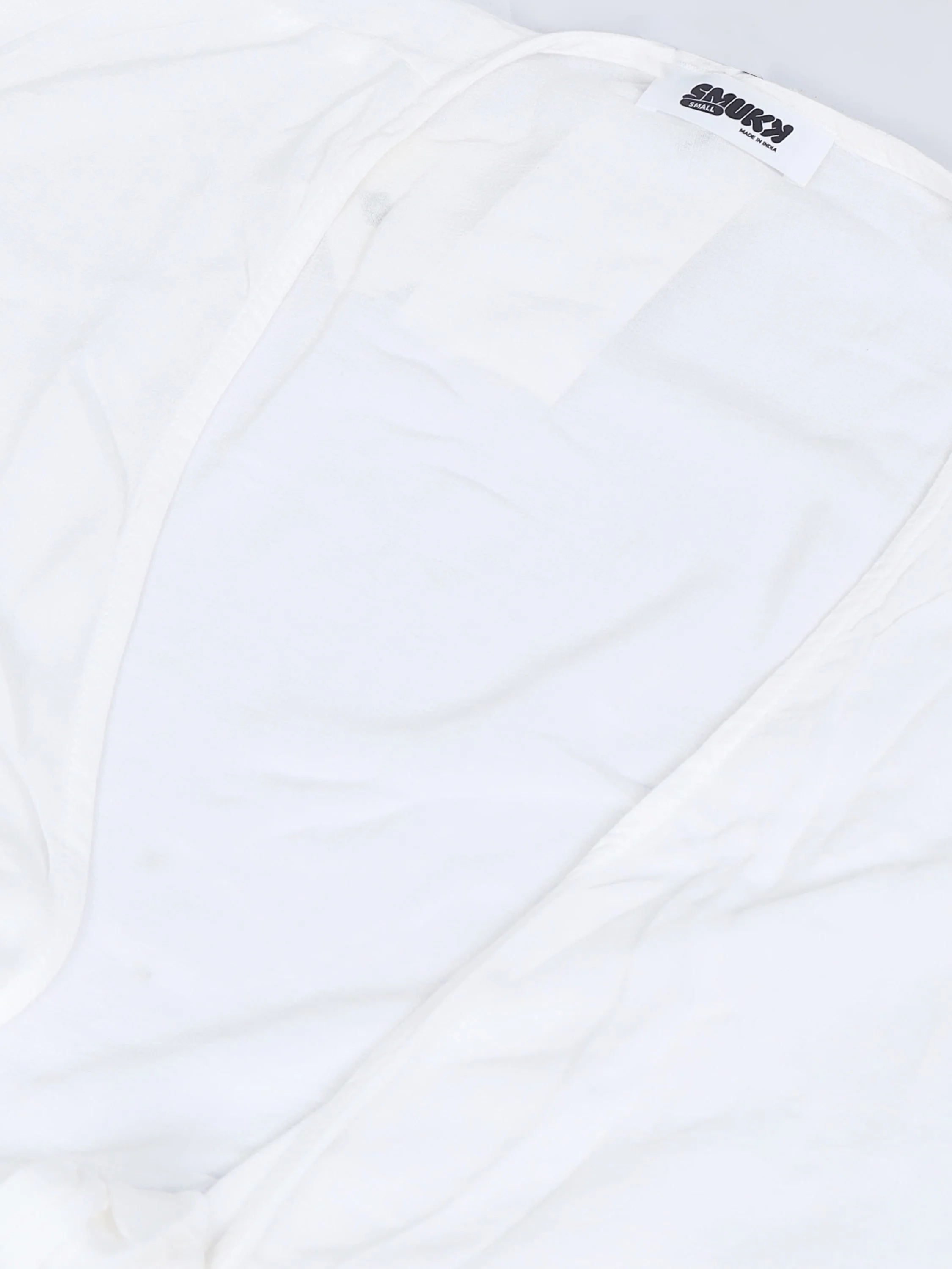 Women White Front Tie Crop Top - Image 7
