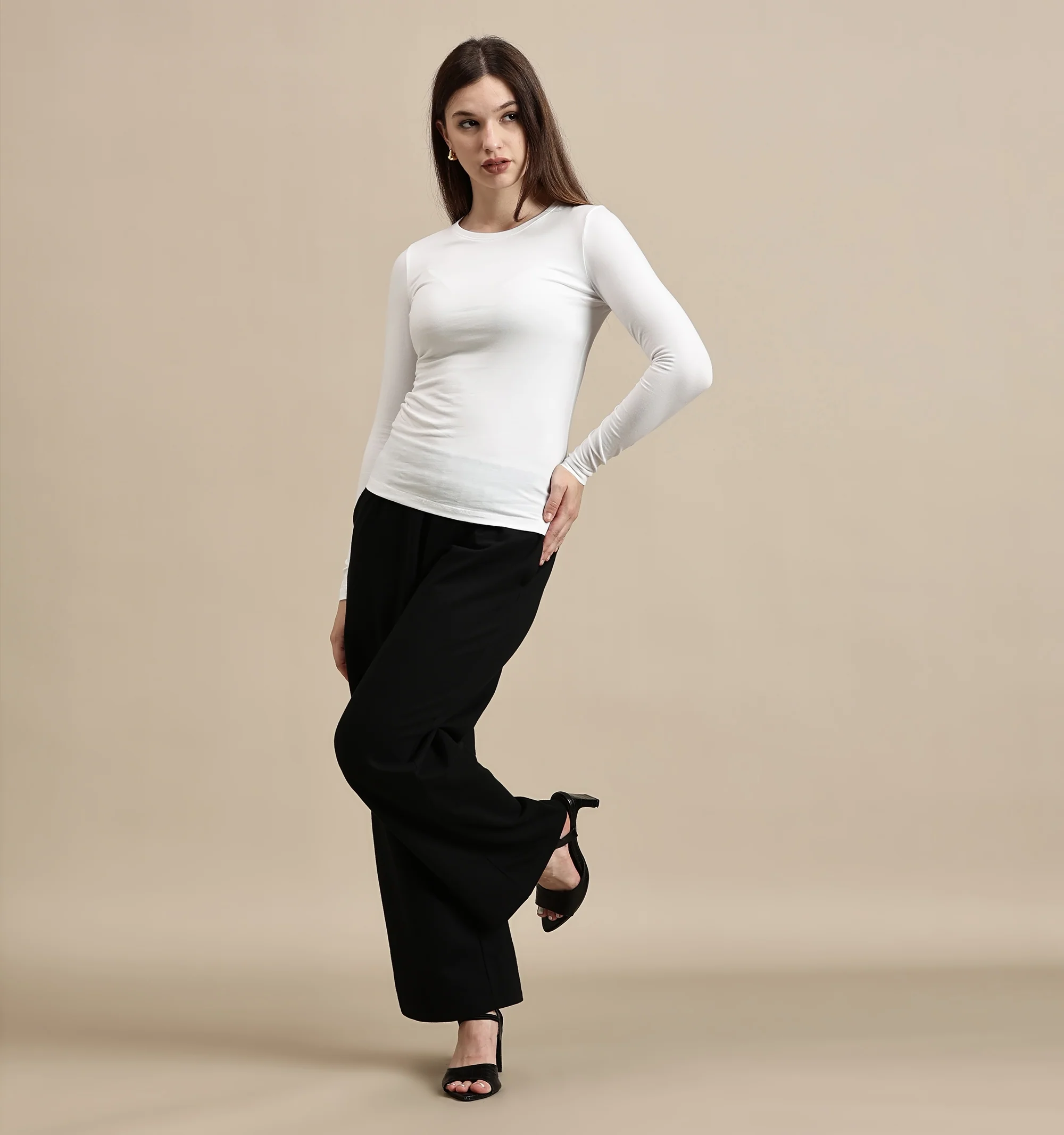 Women White Full Sleeve Top - Image 6