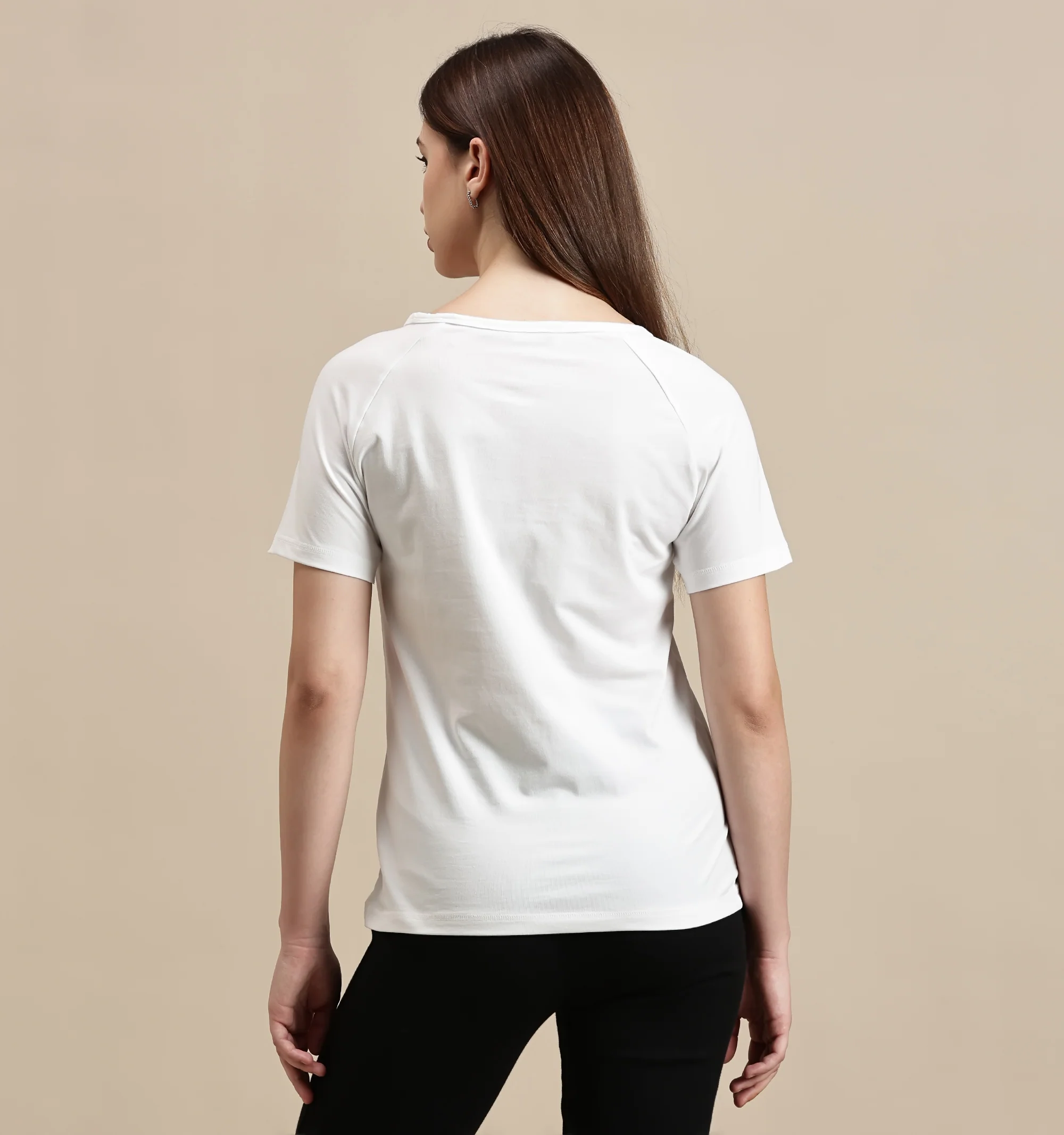 Women White Half Sleeve Top - Image 3