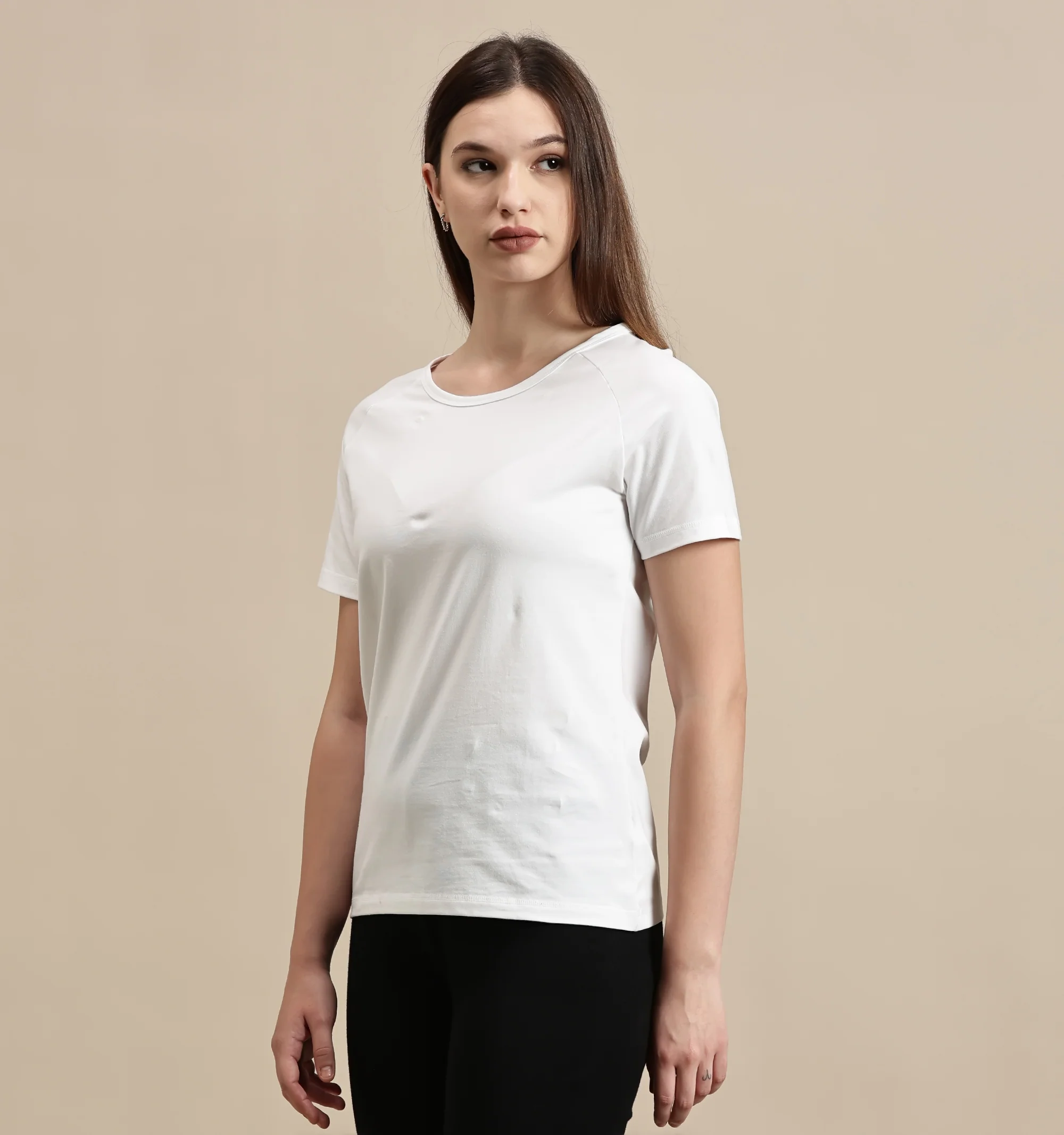 Women White Half Sleeve Top - Image 5