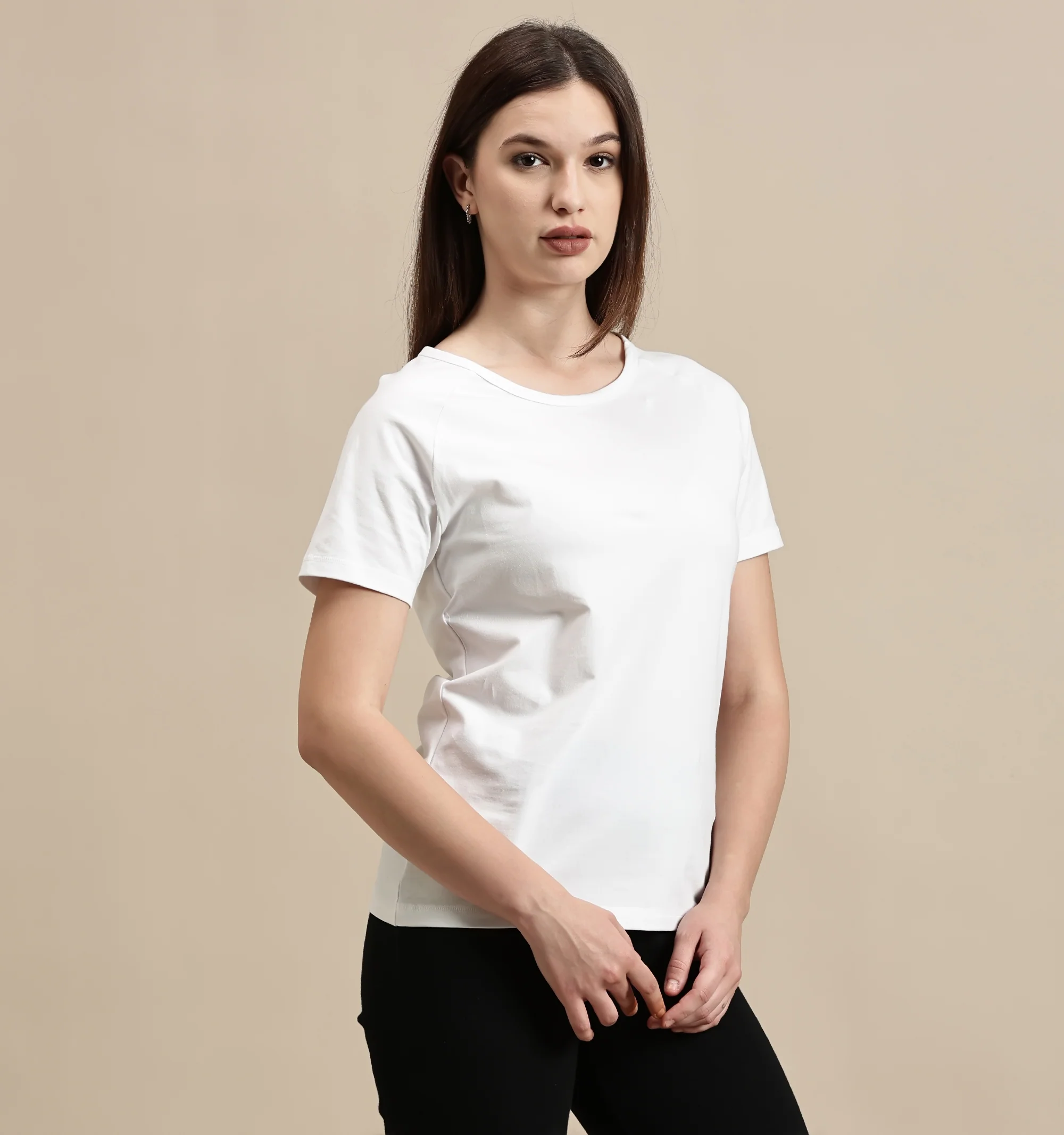 Women White Half Sleeve Top - Image 6