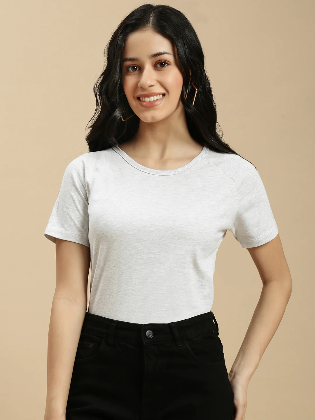Women White Half Sleeve Top - Image 2