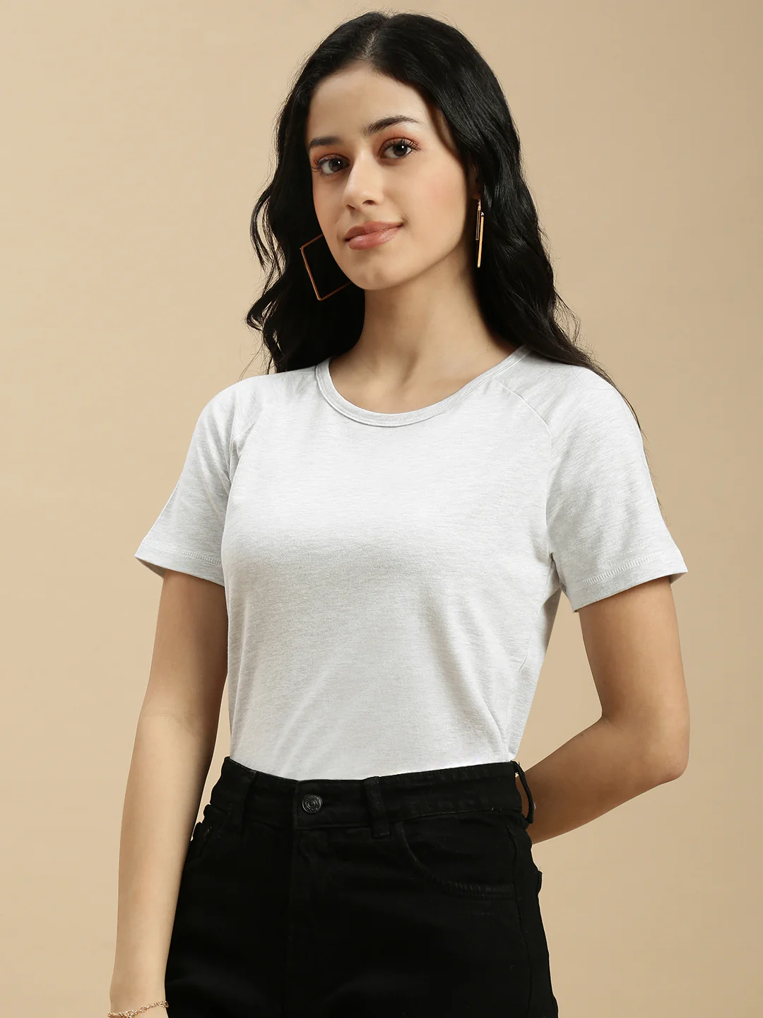Women White Half Sleeve Top - Image 6