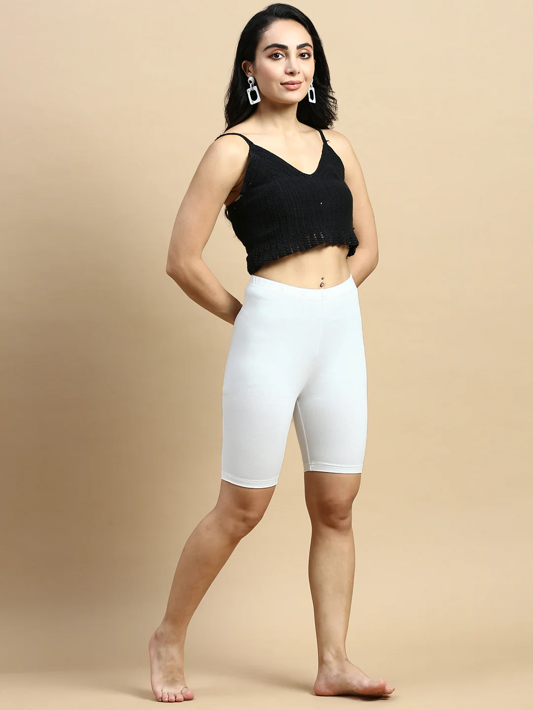 Women White Inner wear Shorts - Image 4