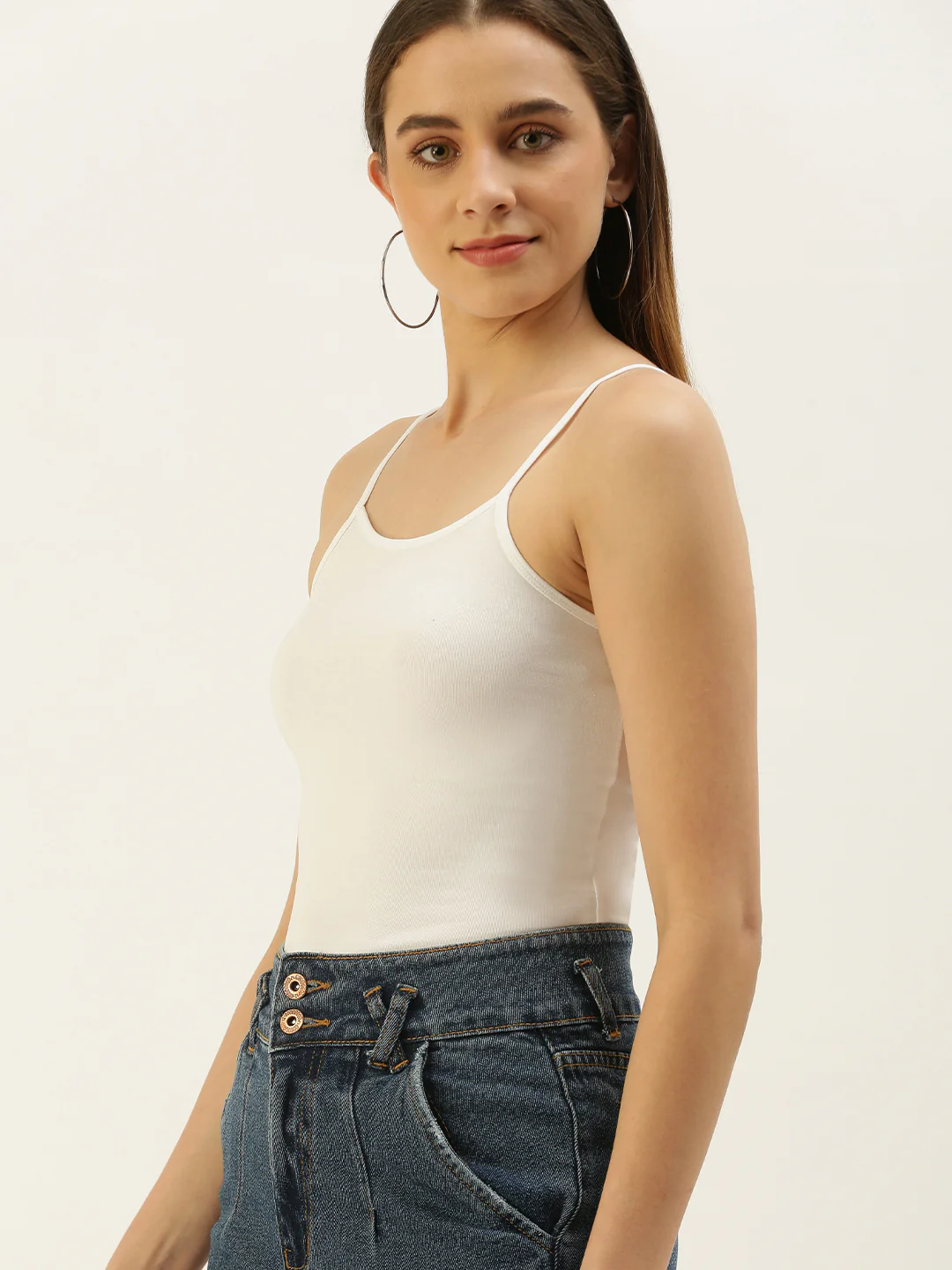 Women White Inner wear Top - Image 2