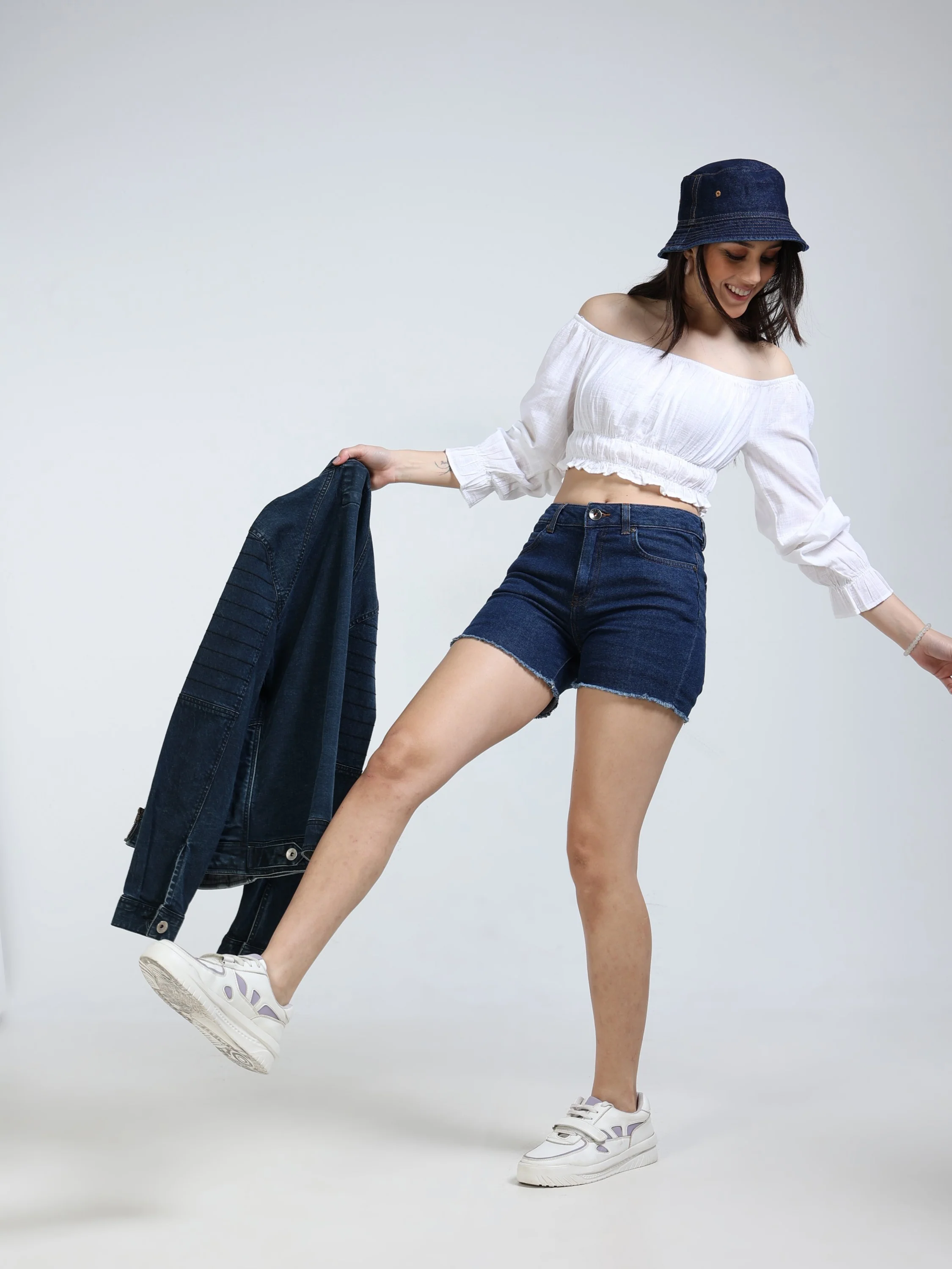 Women White Off Shoulder Top - Image 2