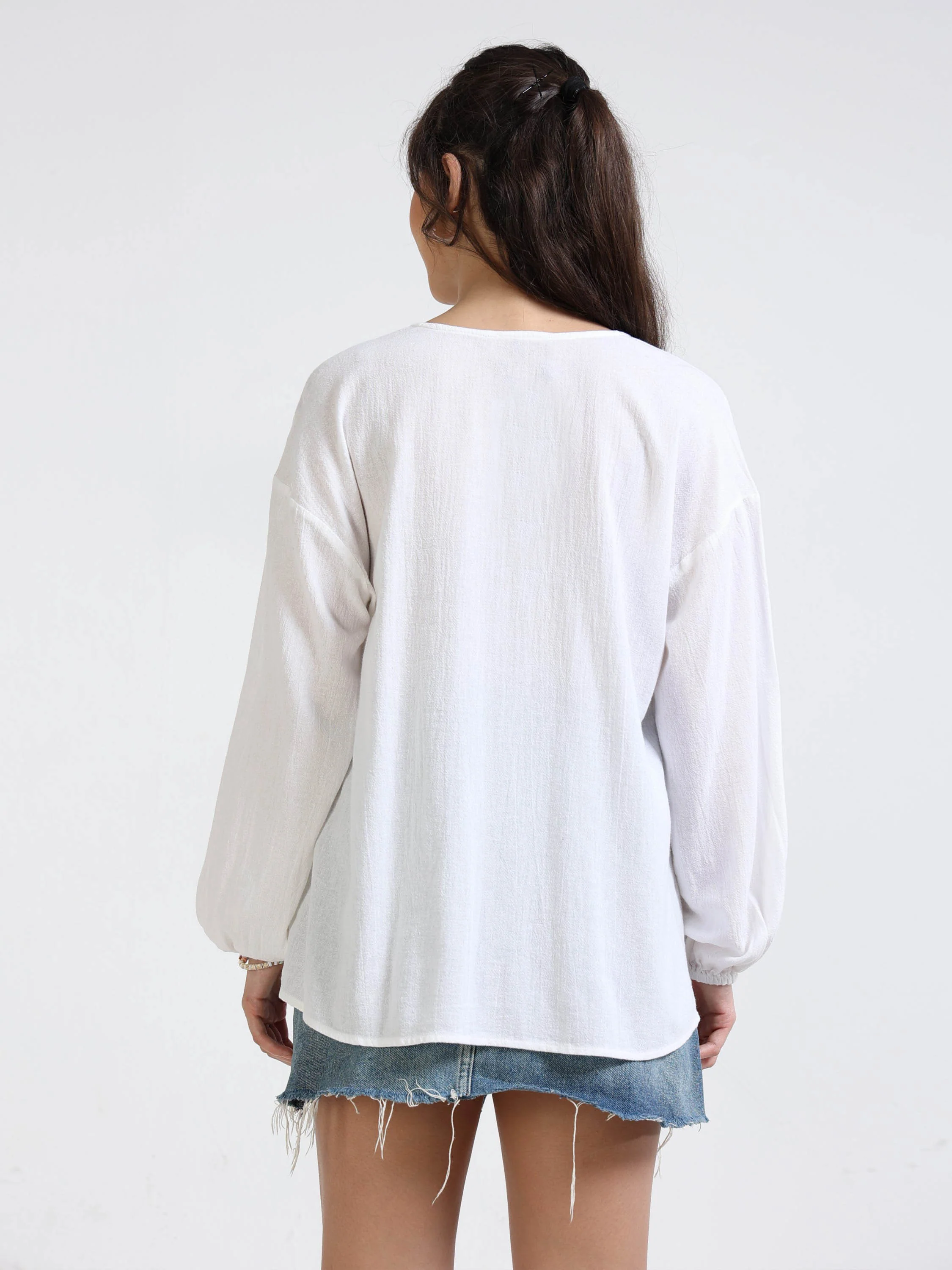 Women Relaxed Embroidered Top - Image 4