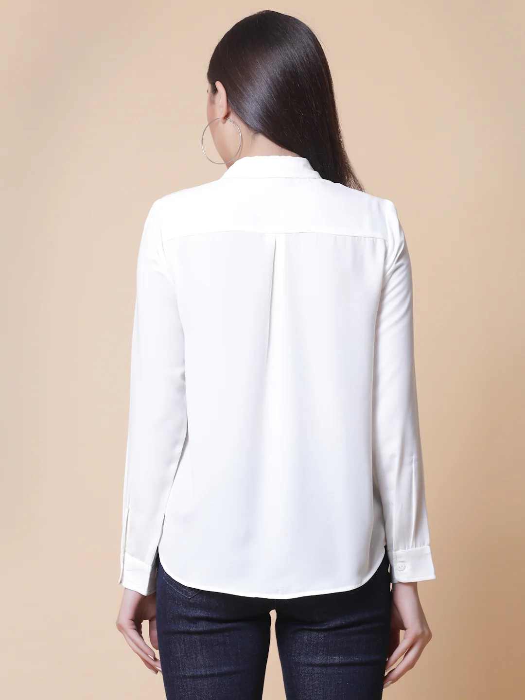 Women White Polyester Odour Free Shirt - Image 2