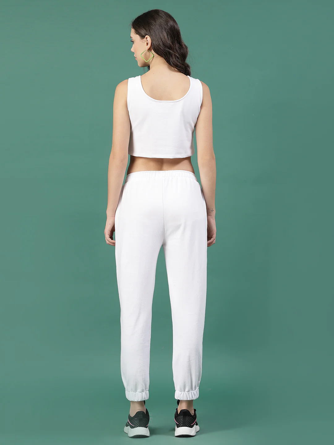 Women White Printed co-ords - Image 2