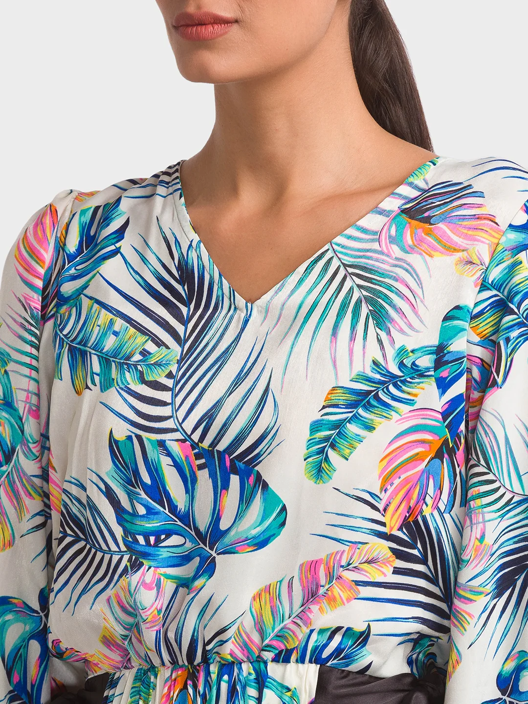 Women White Printed Top - Image 5