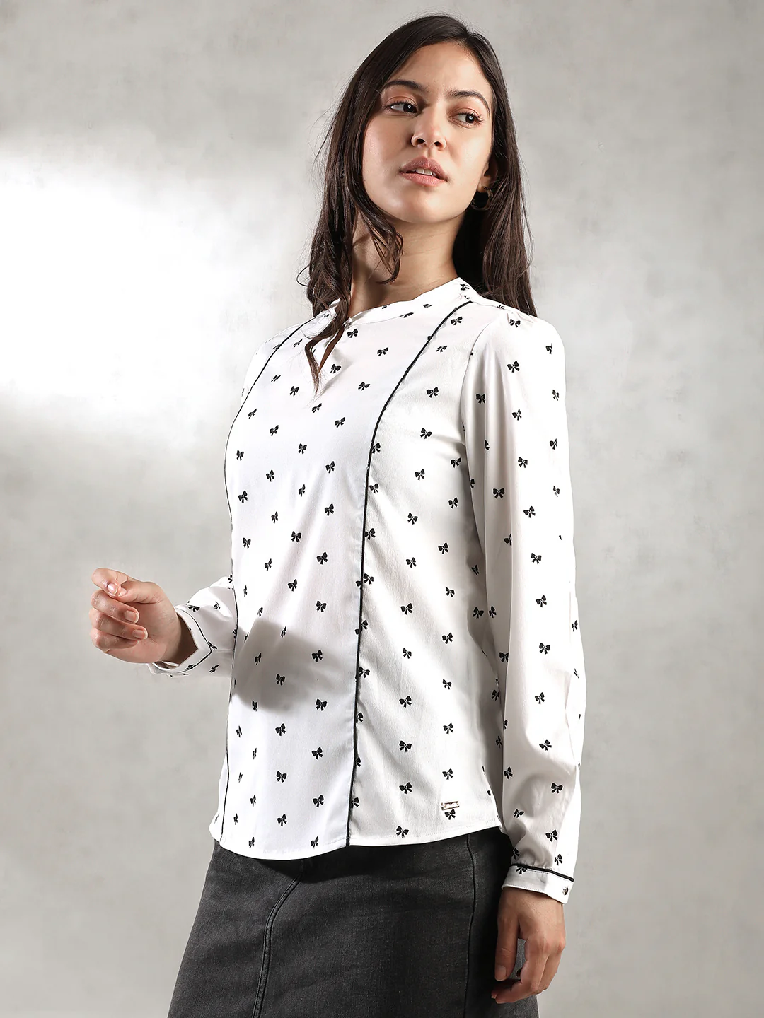 Women White Printed Top - Image 6