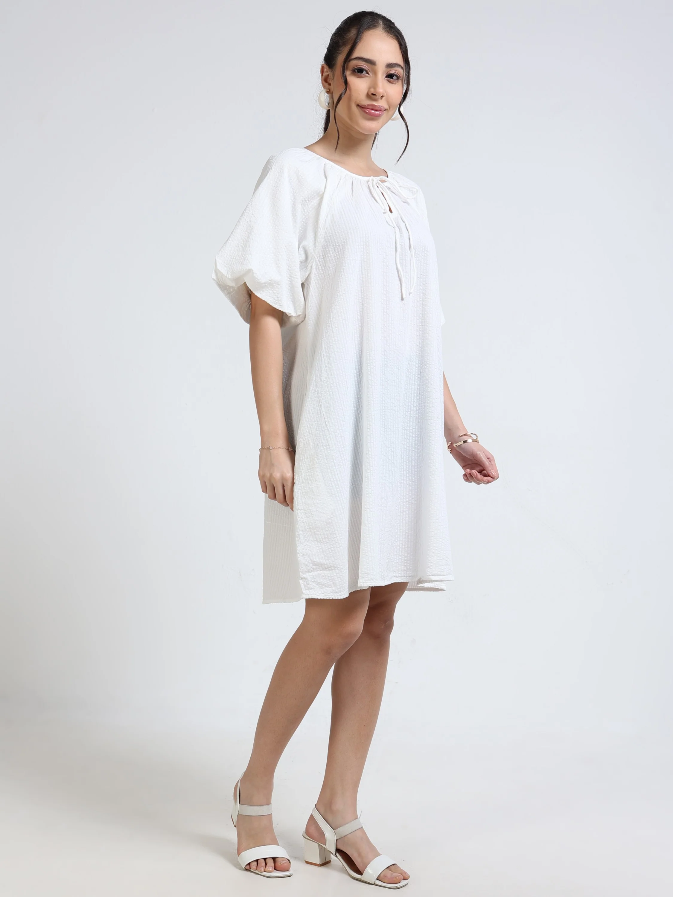 Women Self Design Midi Dress - Image 6