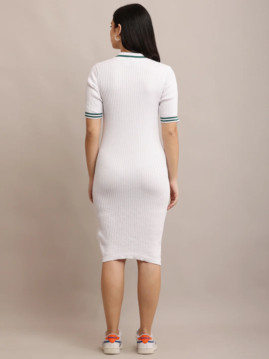 Women White Sheath Dress - Image 5