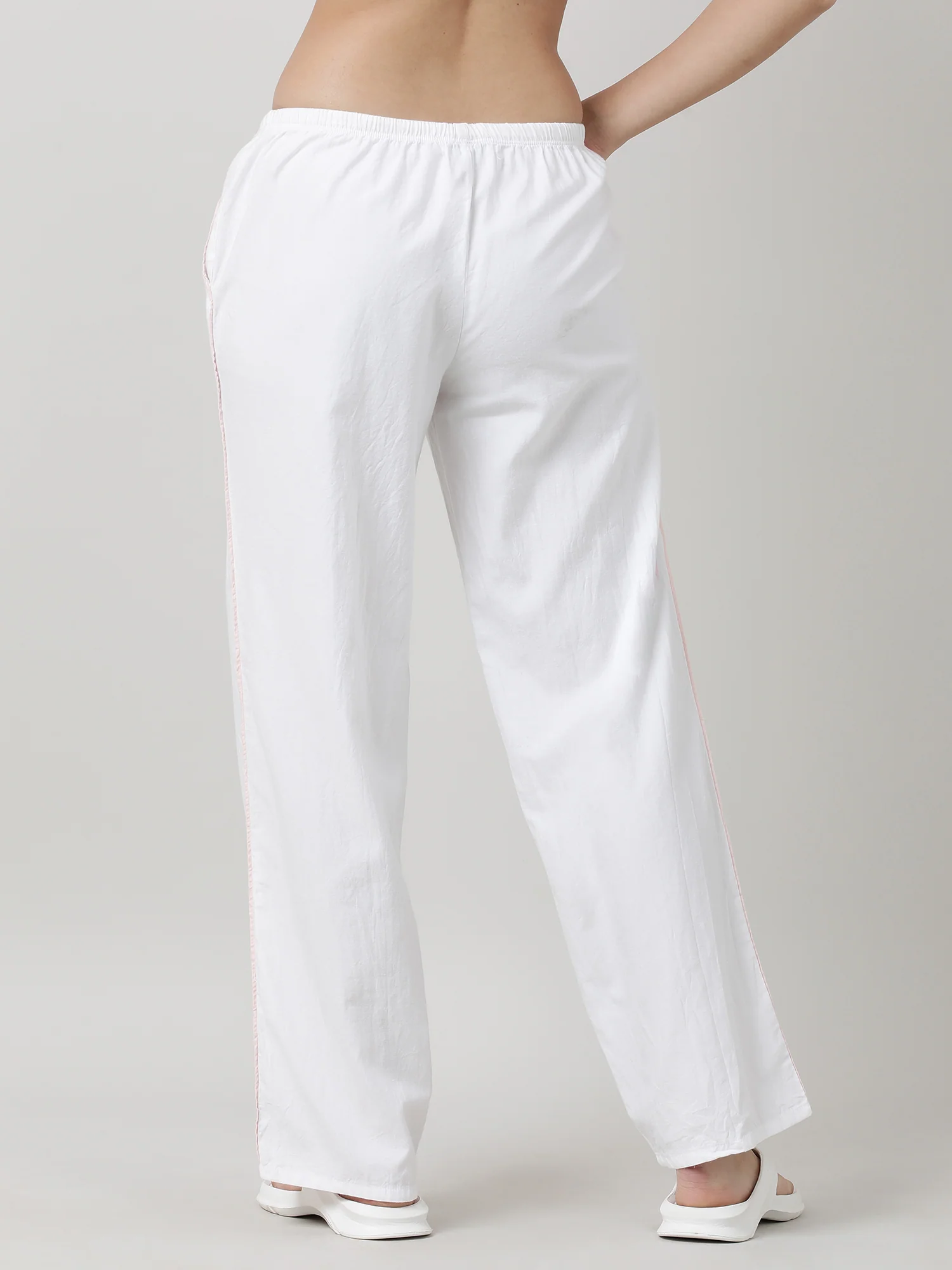 Women White Sleepwear Pants - Image 6