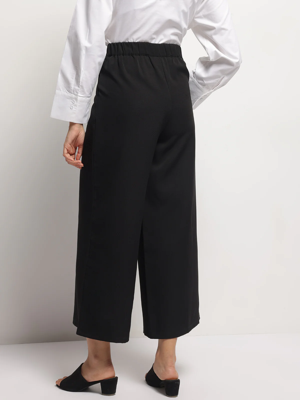 Women Wide-Leg High Waist Korean Style Pants - Image 2