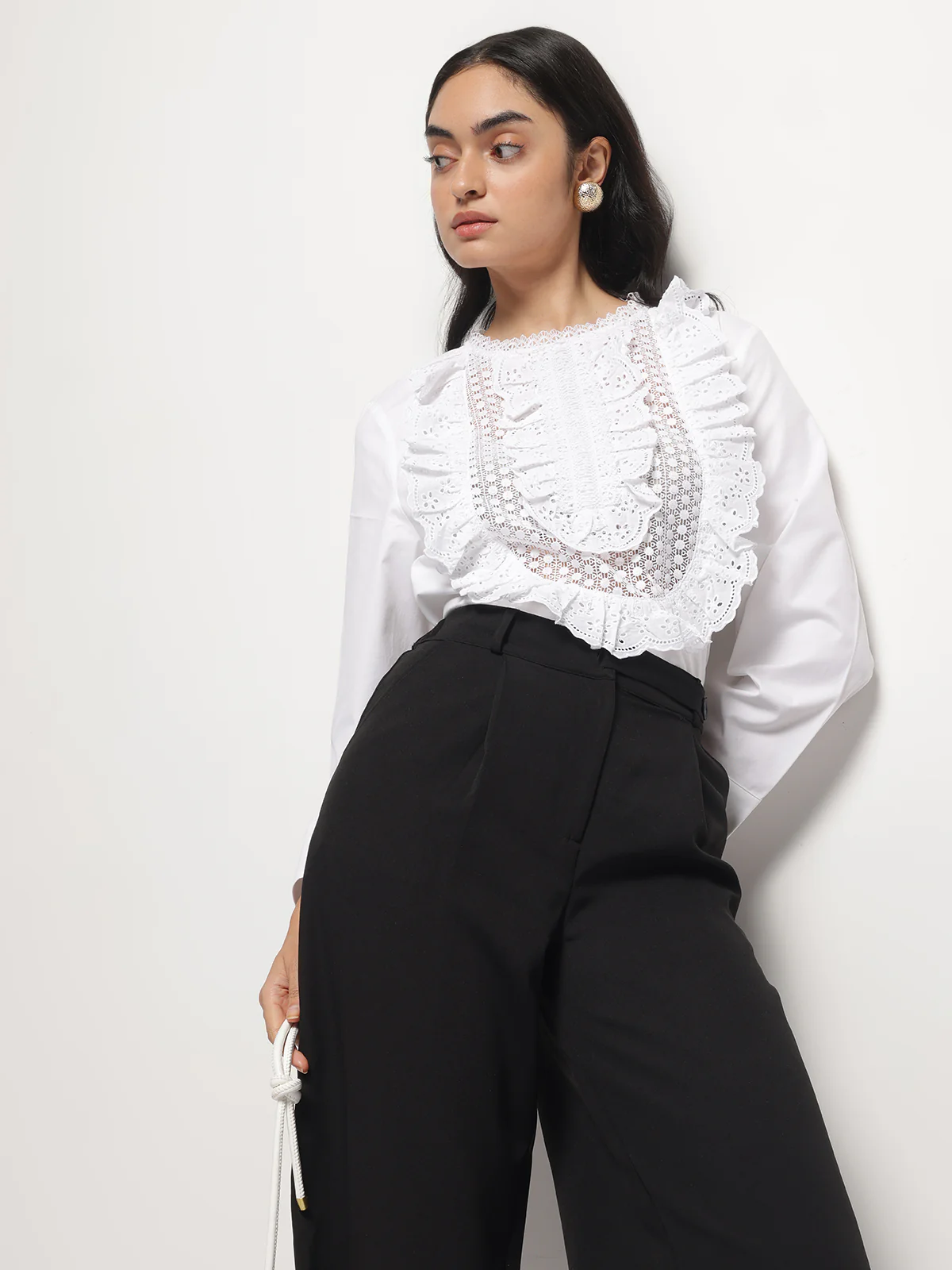 Women Wide-Leg High Waist Korean Style Pants - Image 6