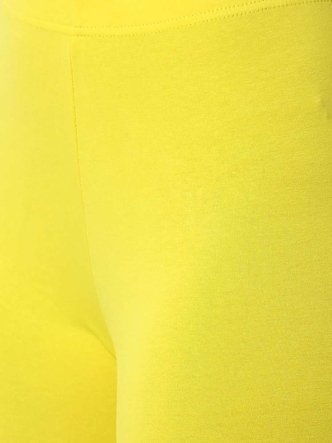 Women Yellow Casual Leggings - Image 5