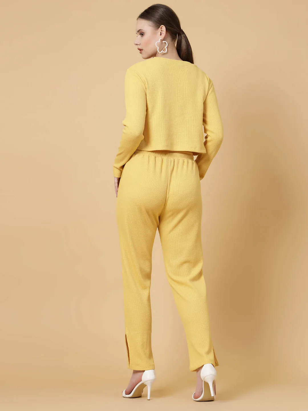 Women Yellow co-ords - Image 2