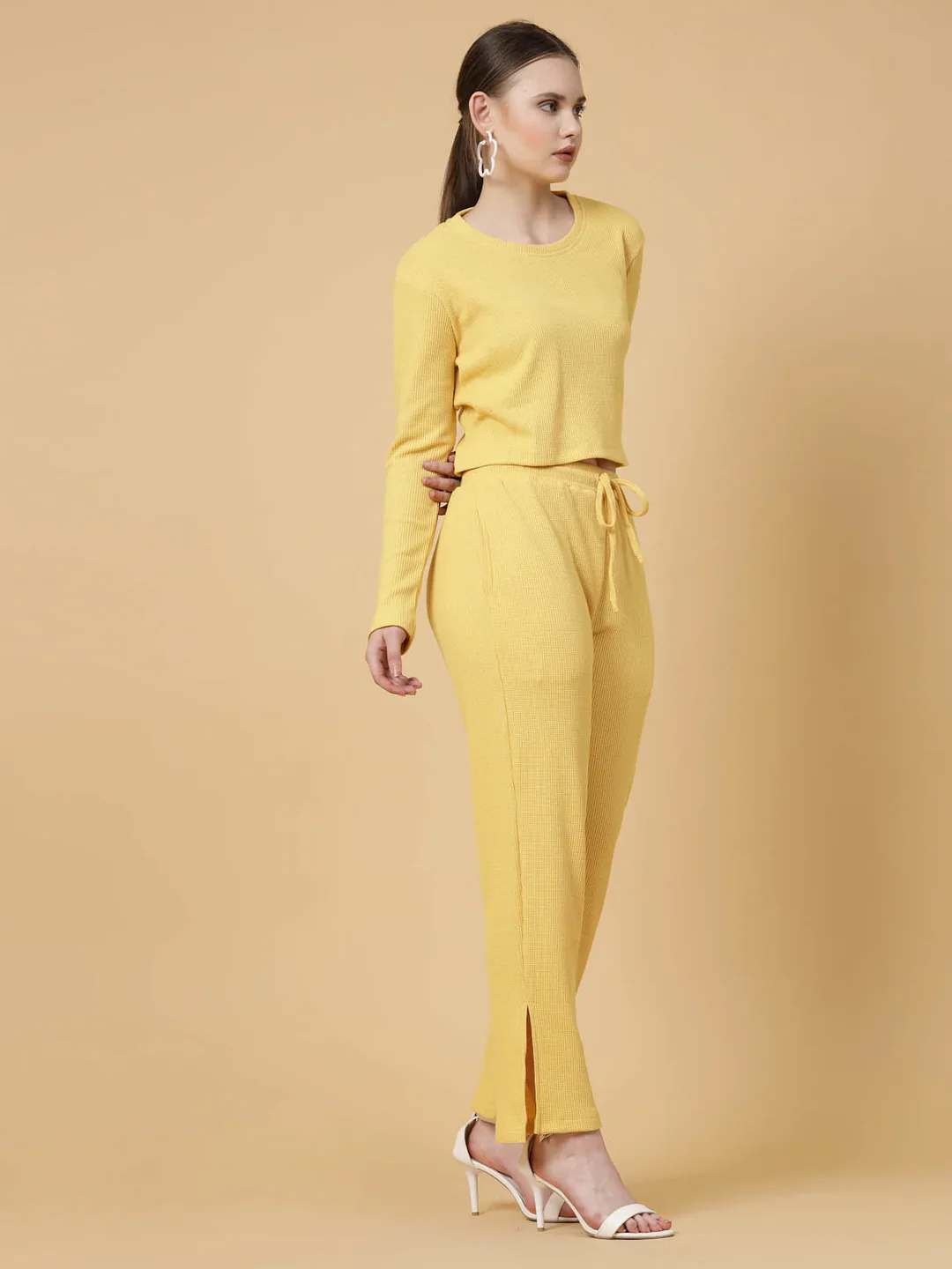 Women Yellow co-ords - Image 3