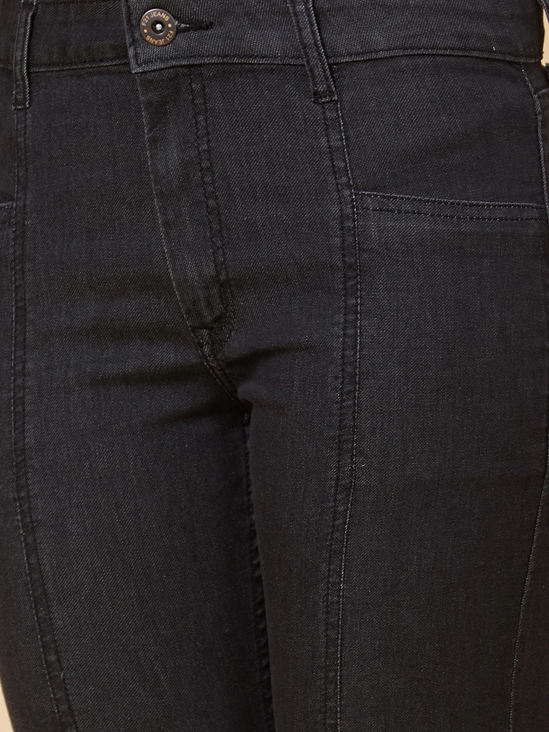 Women Black Skinny Fit Mid Rise Jeans - Image 5