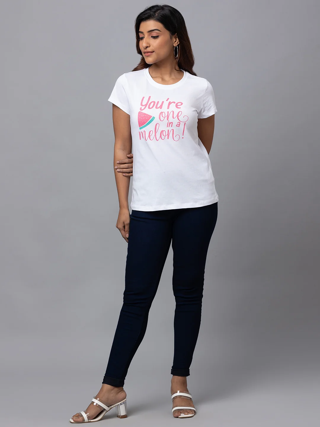 Women Mid Rise Stretchable Skinny Fit Jeans - Image 2